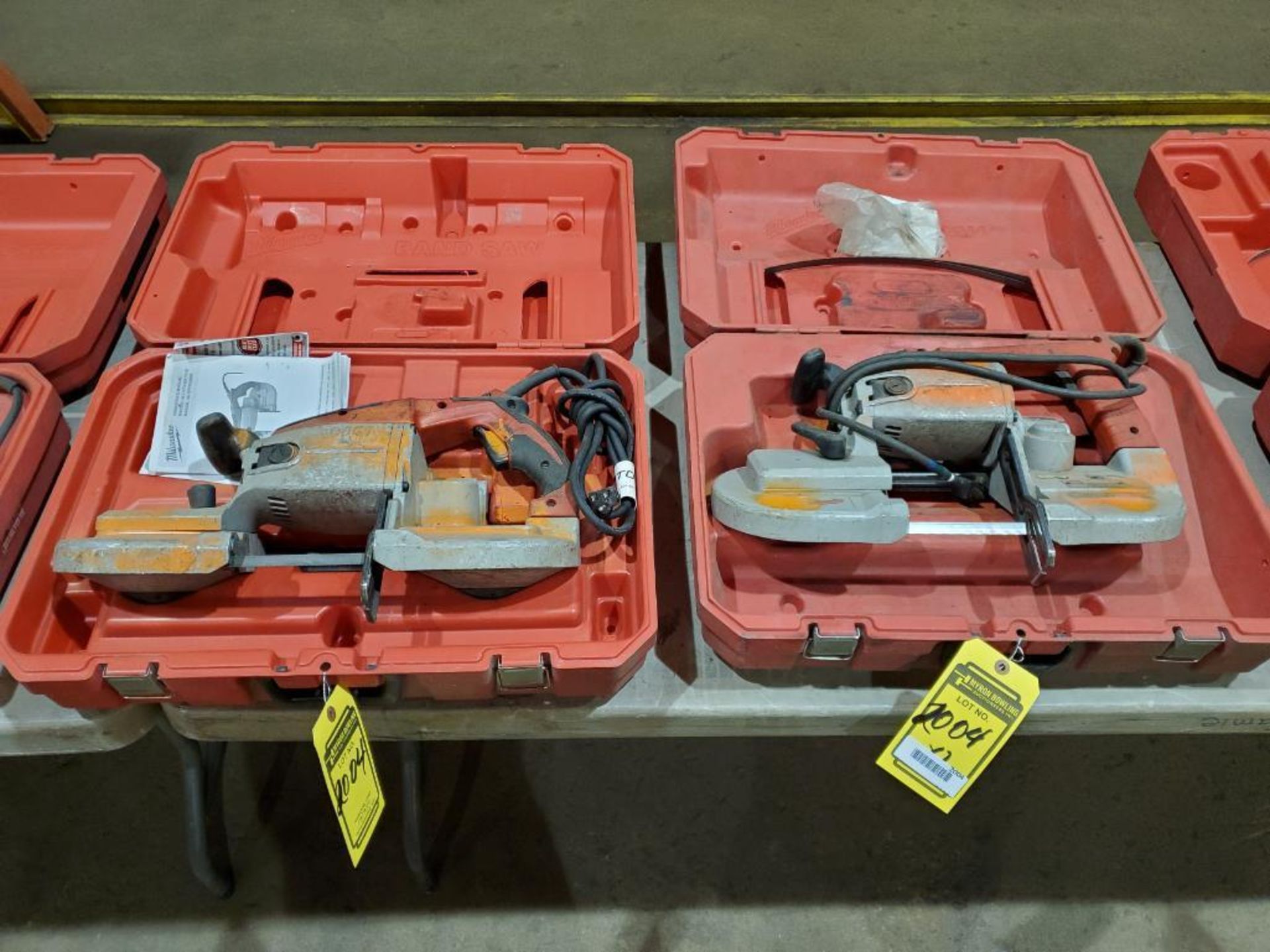 (2) MILWAUKEE DEEP CUT BAND SAWS, MODEL 6225-6230, 110 V.