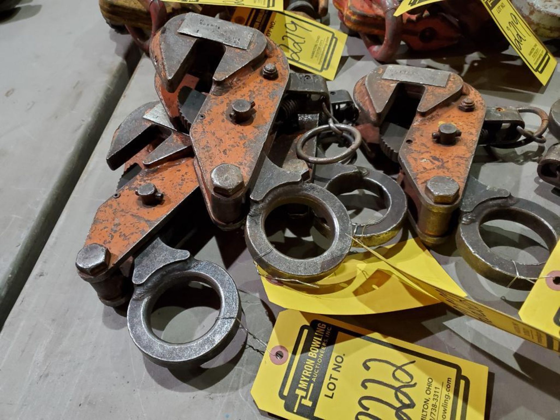 (5) ASSORTED PLATES CLAMPS 1 TON CAPACITY - Image 3 of 4