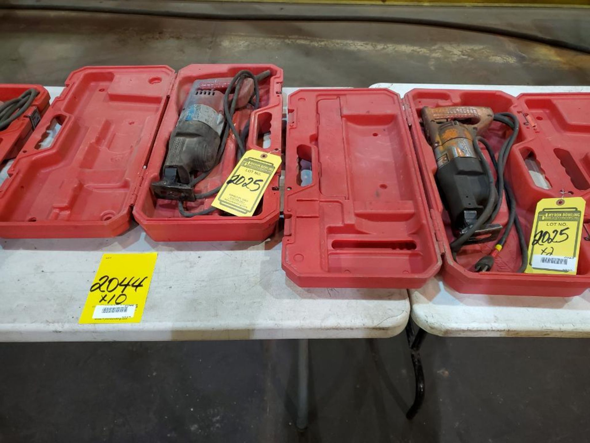 (2) MILWAUKEE SUPER SAWZALLS W/ CASE, 110 V.