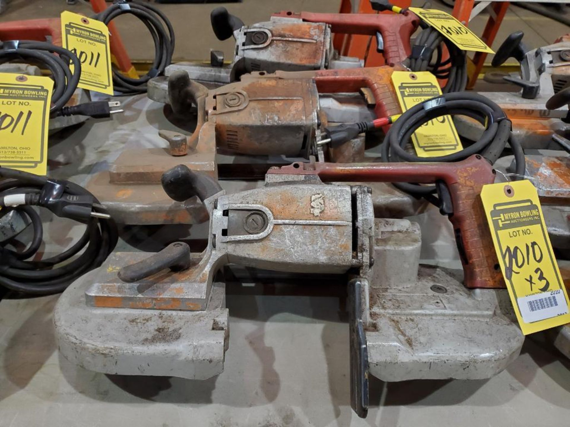 (3) MILWAUKEE DEEP CUT BAND SAWS, 110 V.