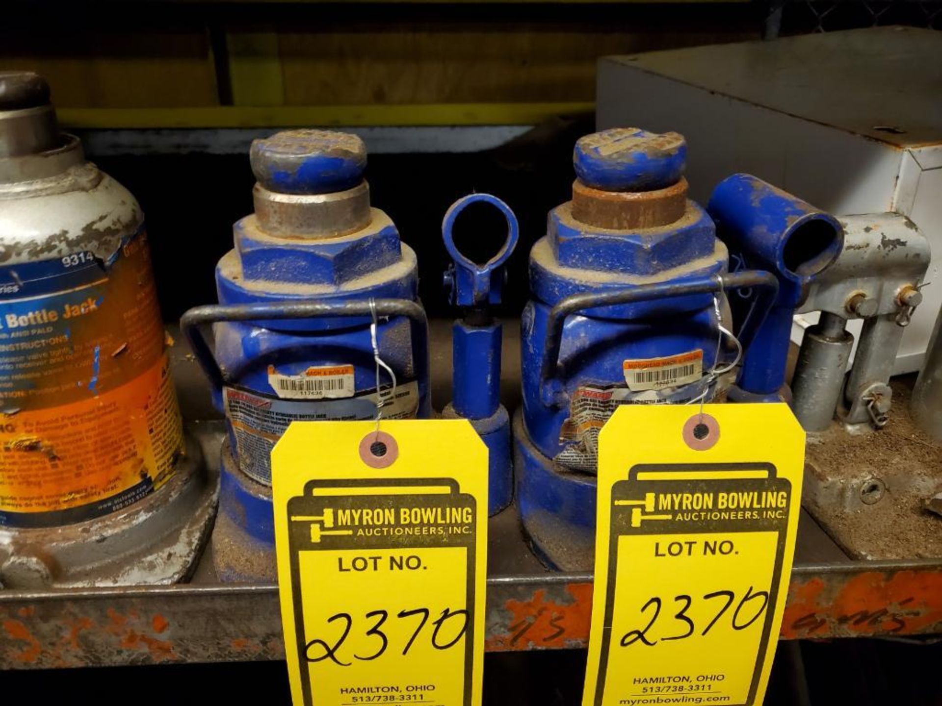 (10) ASSORTED WESTWARD, OTC, BOTTLE JACKS, 1/2 - 30 TON - Image 4 of 6