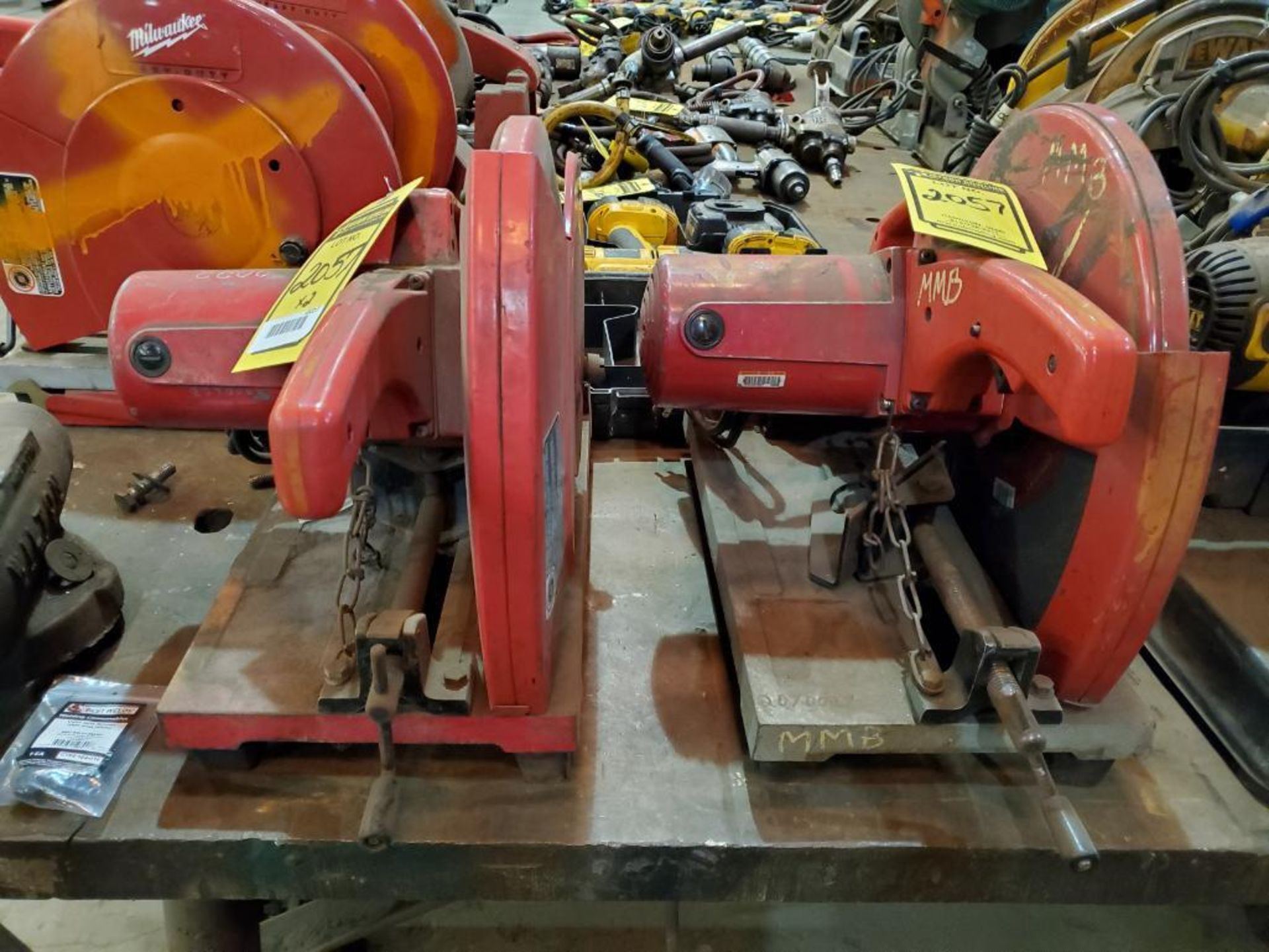 (2) MILWAUKEE 14'' CHOP SAWS, 110 V. - Image 2 of 8