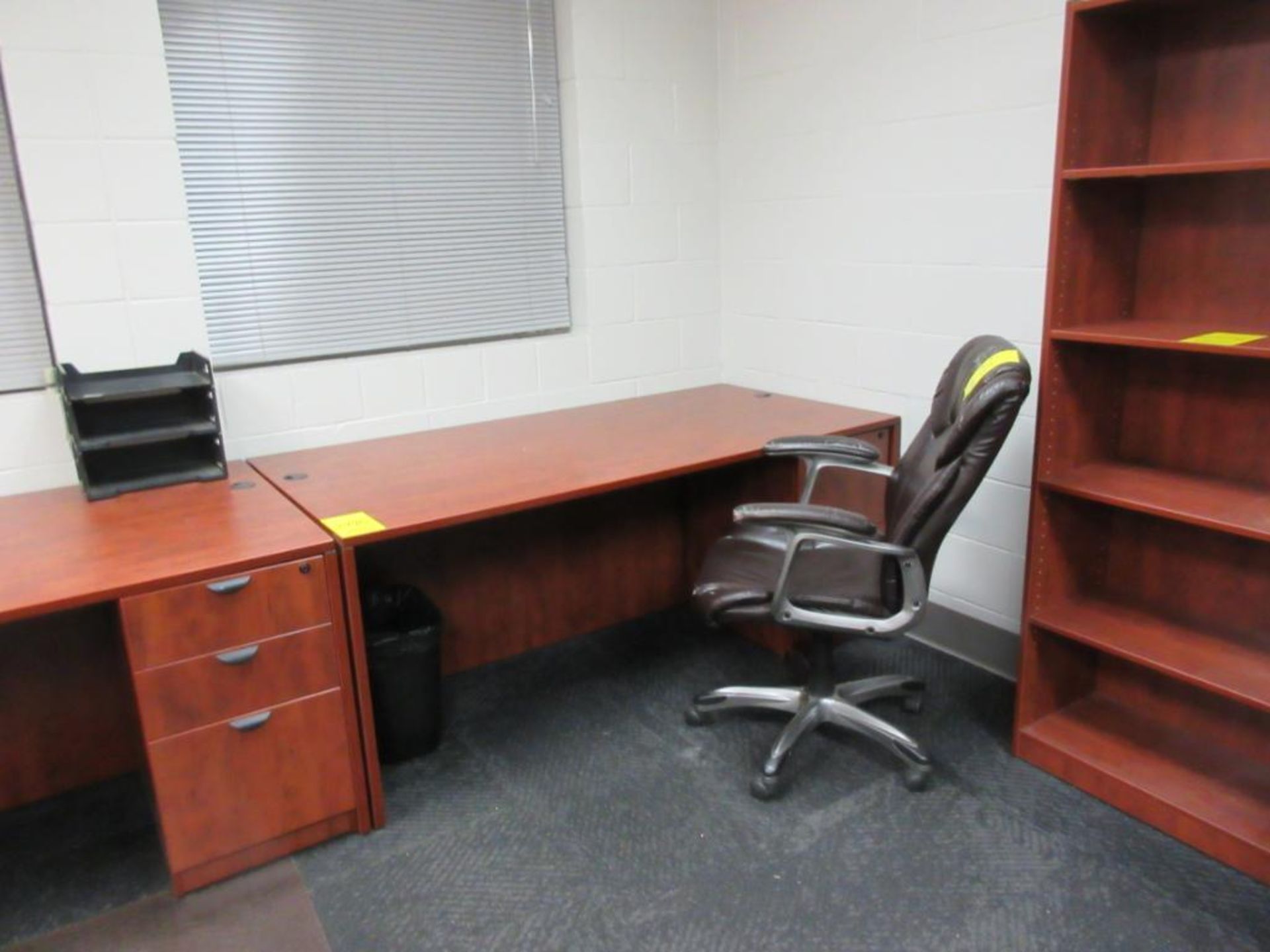 OFFICE AND CONTENTS: DESK CHAIRS FILE CABINETS SHELVING UNIT 2-DOOR CABINET TABLES CUBICLE PANELS - Image 9 of 9