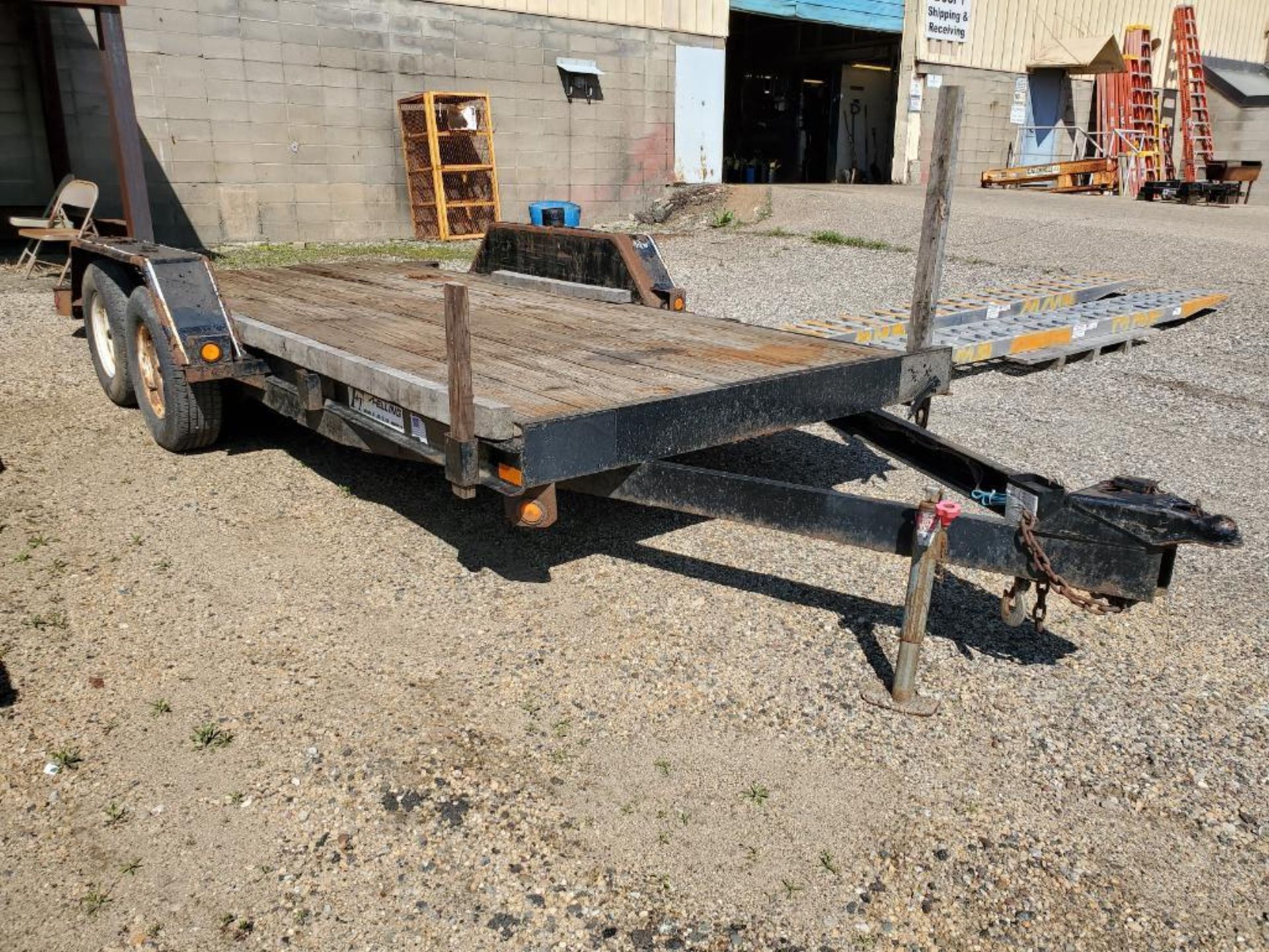 20' FELLING TRAILERS, DUAL AXLE FLATBED TRAILER 7,000 LB CAPACITY