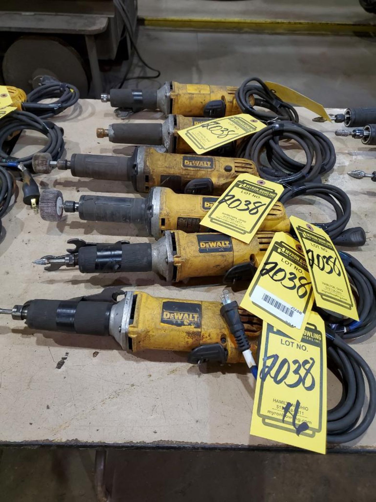 (6) DEWALT DIE GRINDERS, 110 V. - Image 3 of 6