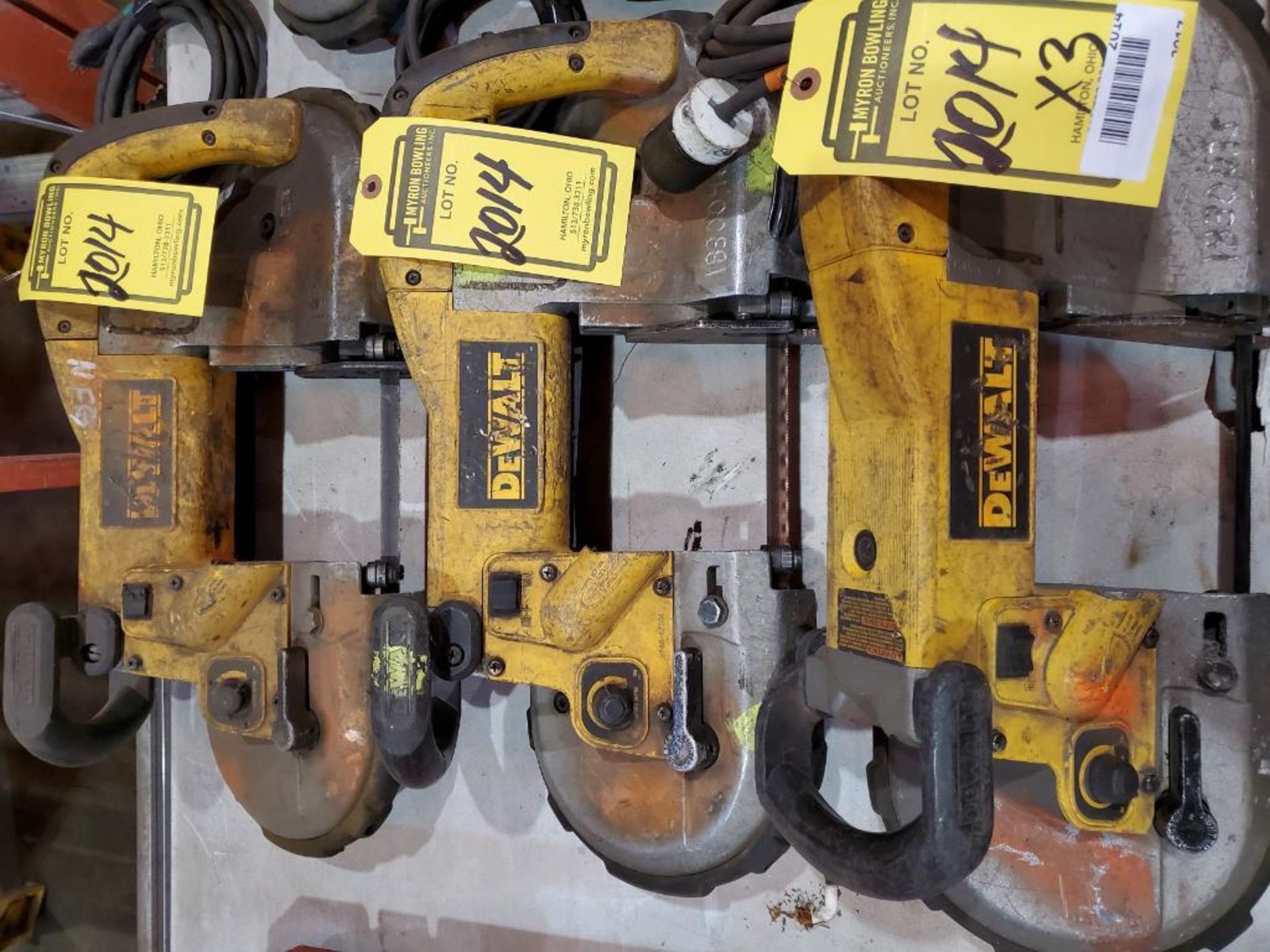 (3) DEWALT DEEP CUT BAND SAWS - Image 4 of 10