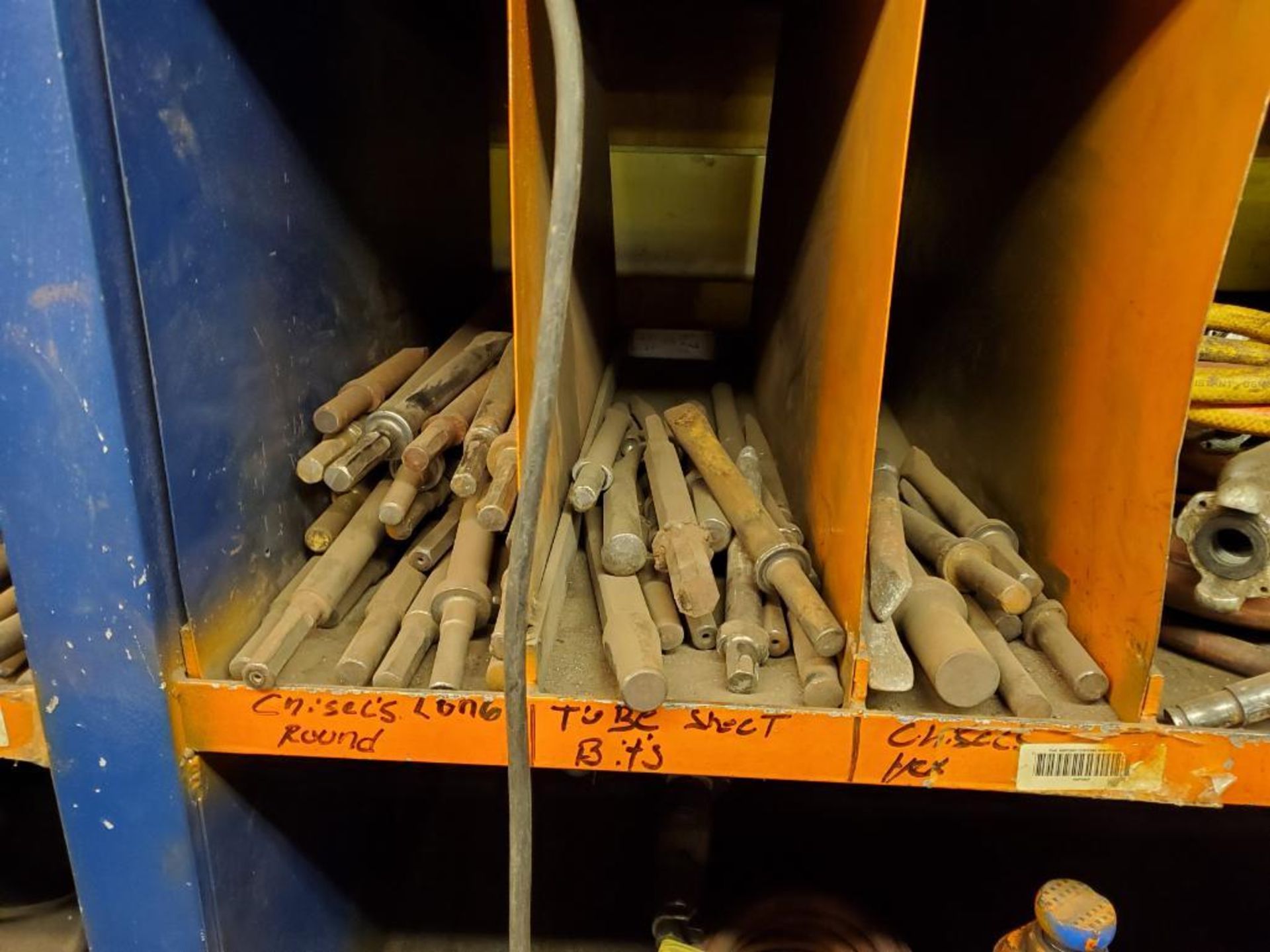 CONTENTS OF SHELVING UNIT, METABO GRINDERS, MILWAUKEE DEEP CUT BAND SAWS, PNEUMATIC METAL CUTTING SA - Image 17 of 18