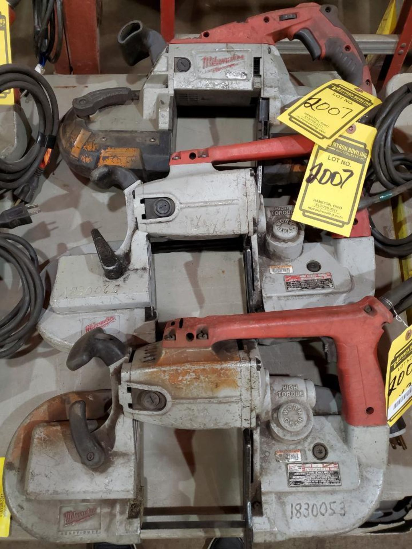 (3) MILWAUKEE DEEP CUT BAND SAWS, 110 V. - Image 2 of 10