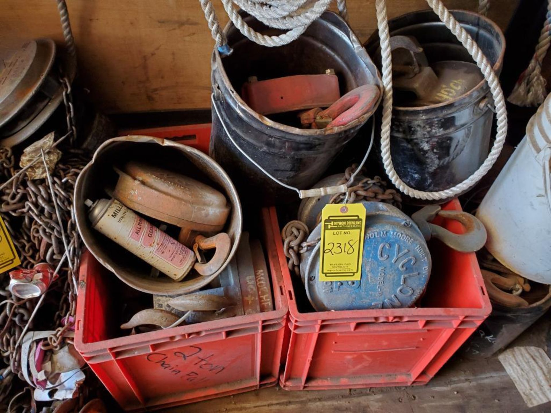 ASSORTED CHAIN HOIST UP TO 5 TON ON FLOOR - Image 3 of 13