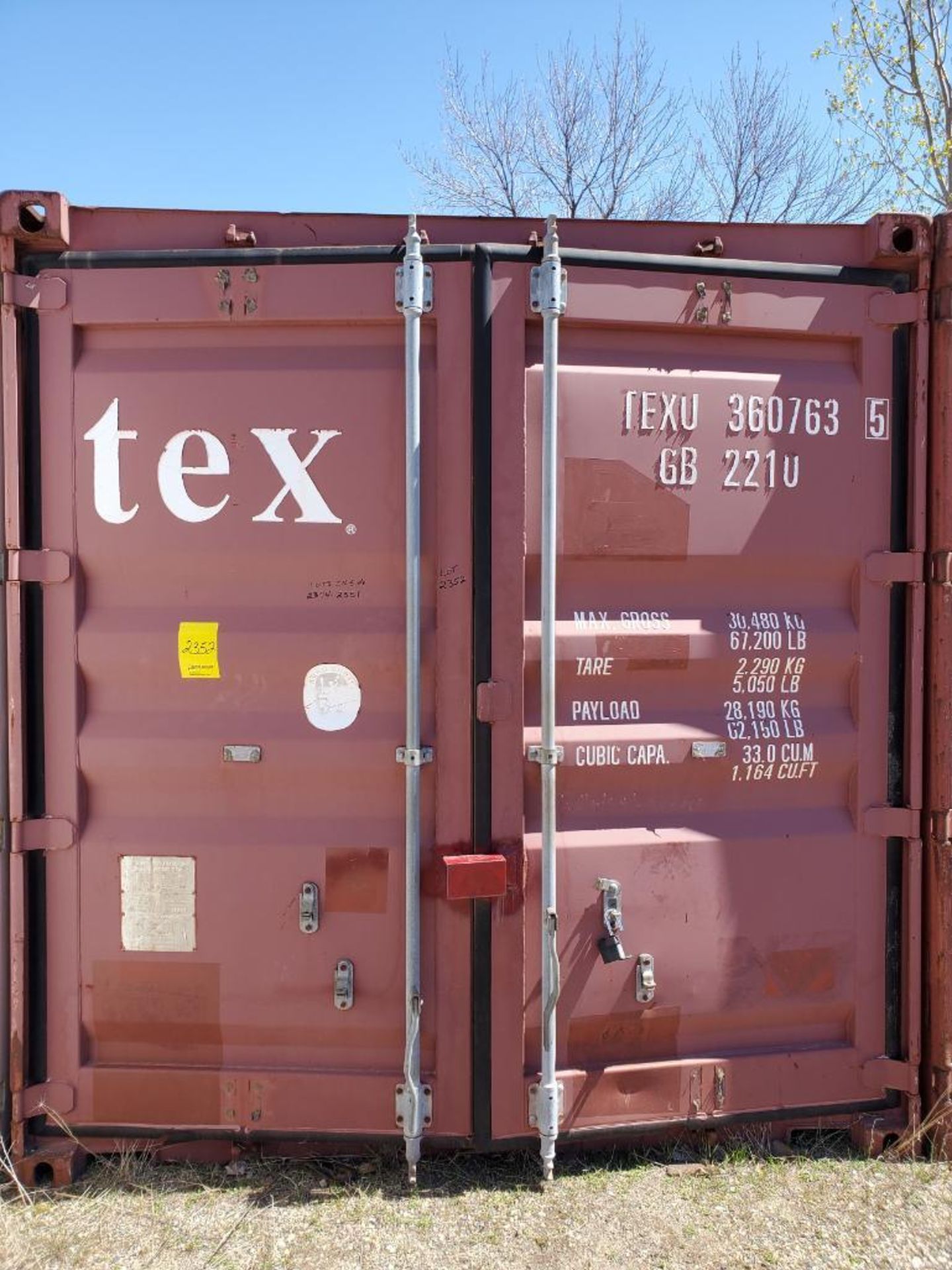 CONEX BOX 8' X 20' - Image 2 of 3