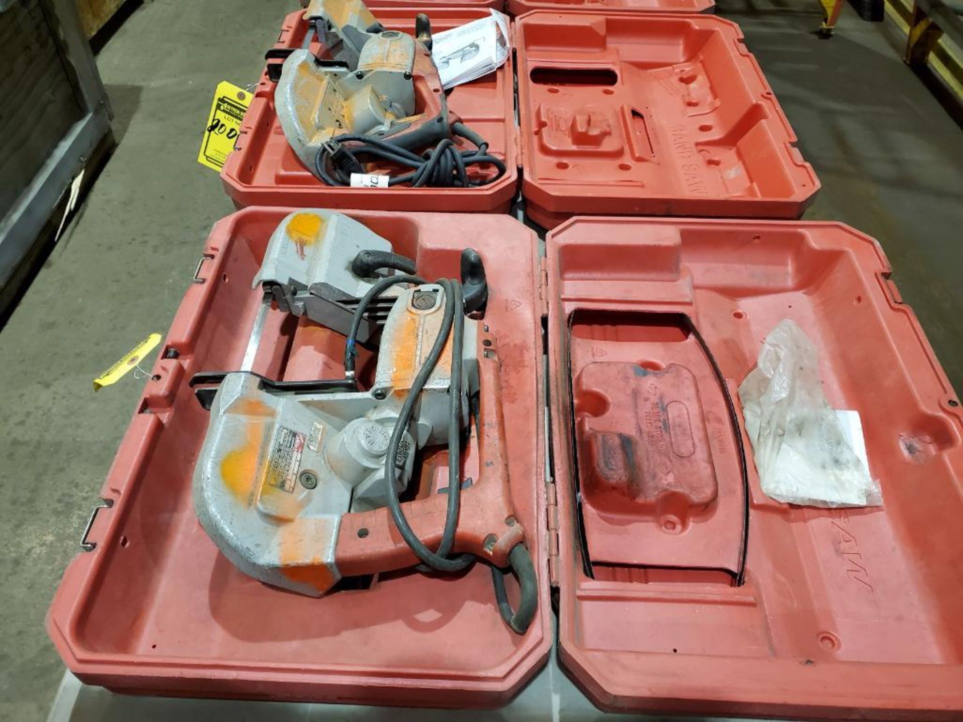 (2) MILWAUKEE DEEP CUT BAND SAWS, MODEL 6225-6230, 110 V. - Image 7 of 8