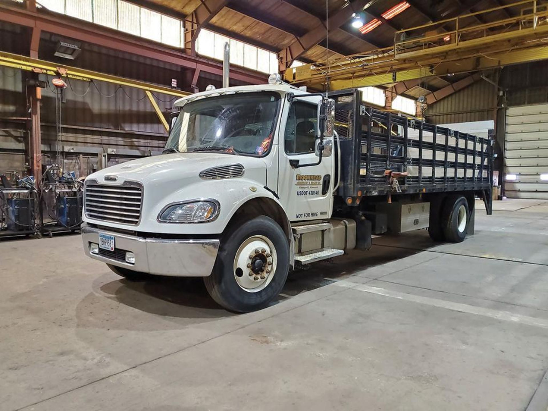 NOVEMBER 2012 FREIGHTLINER BUSINESS CLASS M2 STAKE BED TRUCK, 88,207.9 MILES, VIN 1FVACXDT5CDBL6833