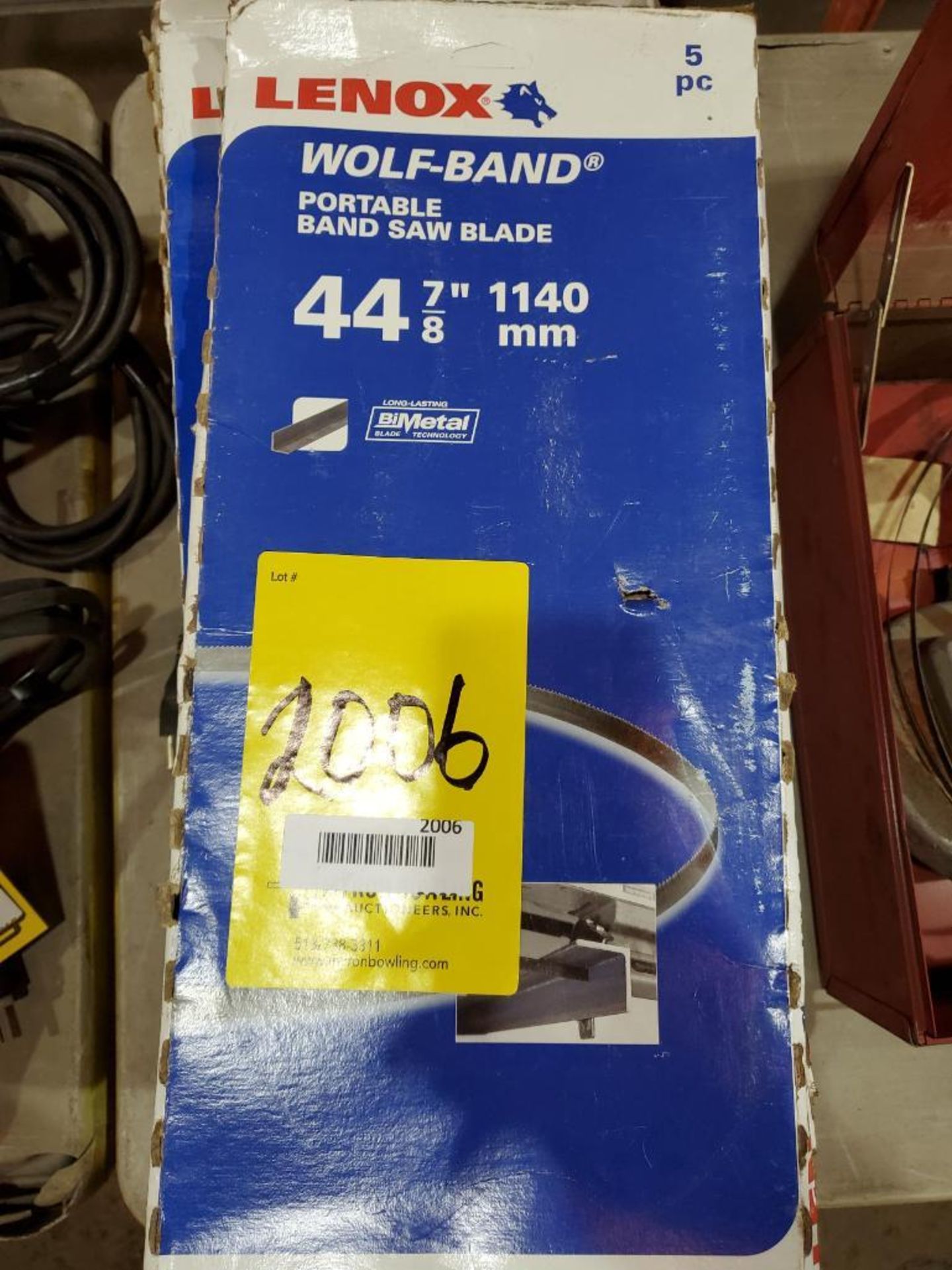 LENOX WOLF-BAND 44 7/8'' BAND SAW BLADES, (5) PER BOX, (13) BOXES APPROXIMATELY - Image 2 of 6