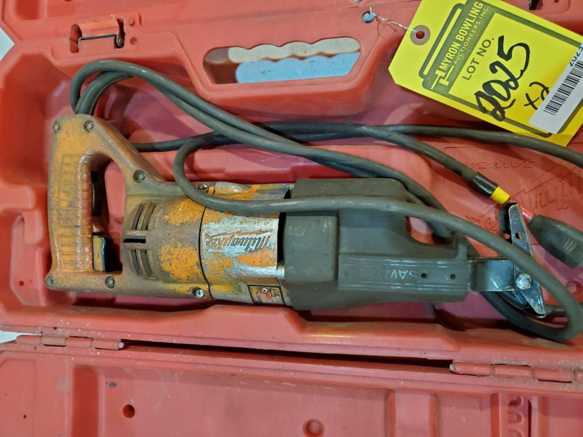 (2) MILWAUKEE SUPER SAWZALLS W/ CASE, 110 V. - Image 3 of 6