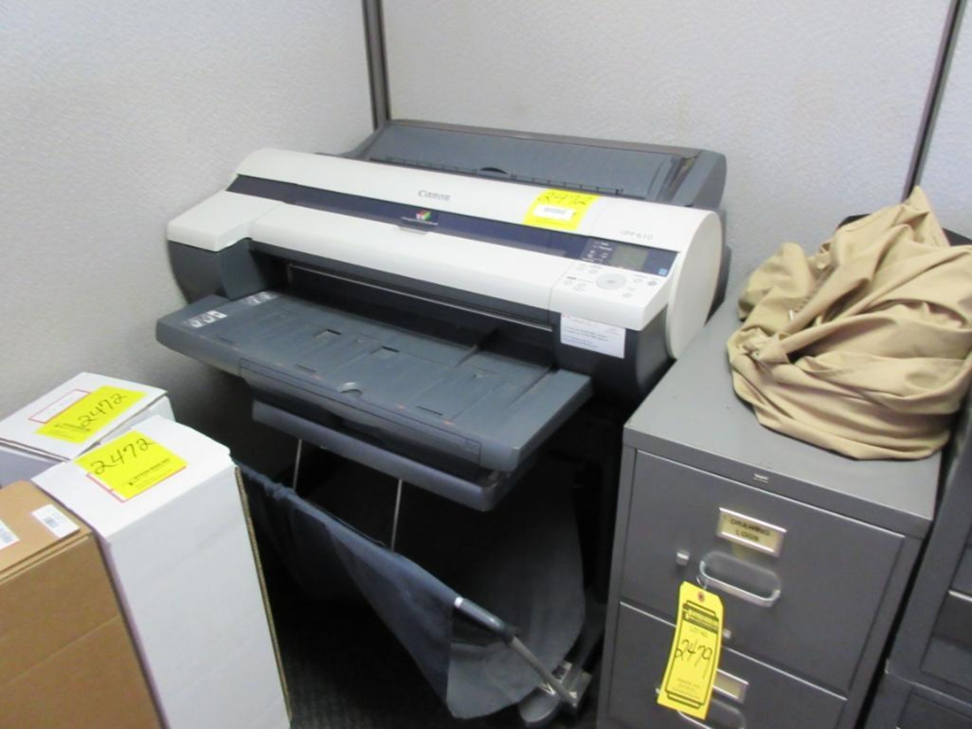 CANON PLOTTER IMAGEPROGRAF, MODEL IPF610, WITH PAPER - Image 2 of 2