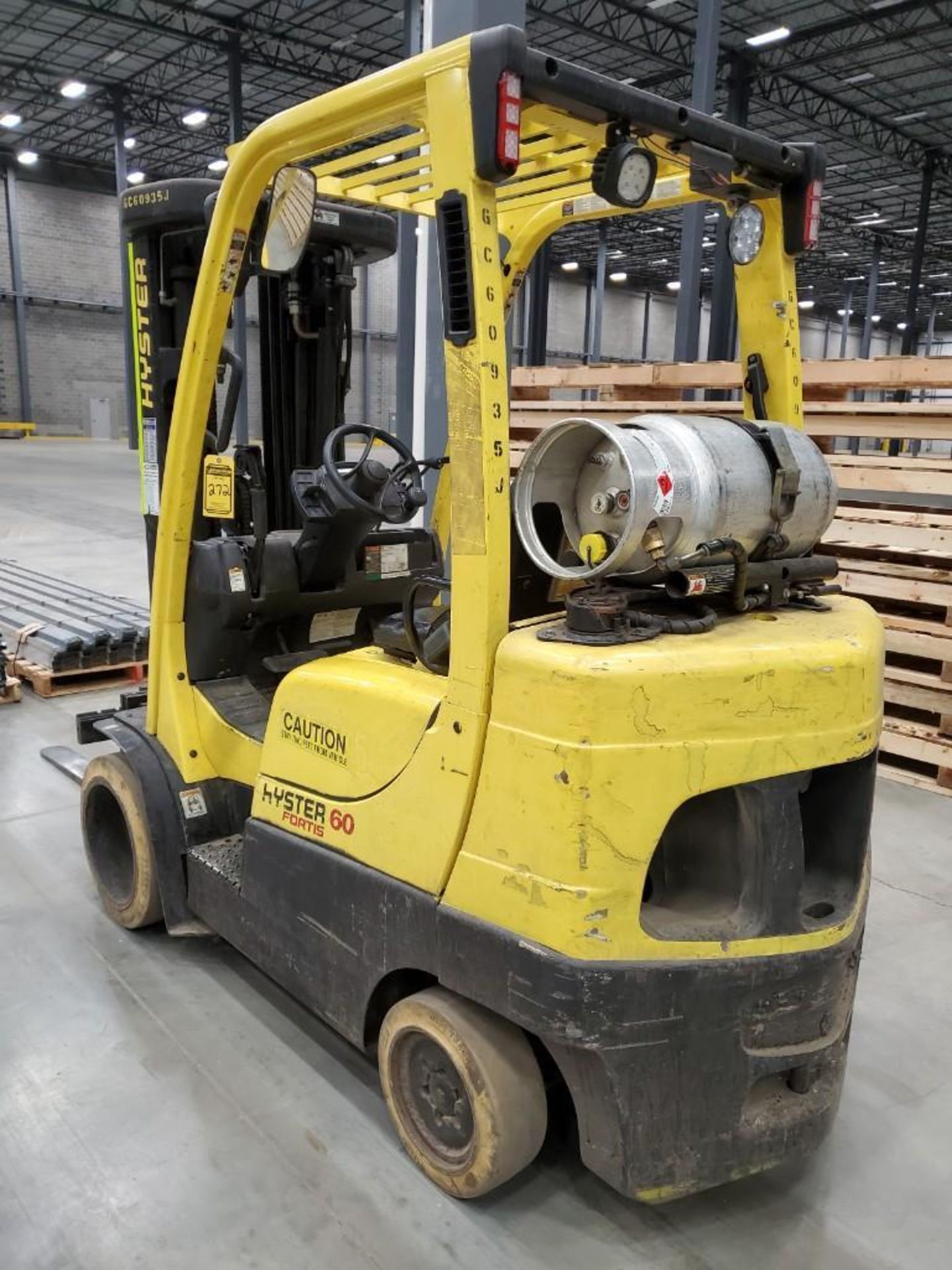 2011 HYSTER 60 FORTIS 6,000 LB. FORKLIFT, MODEL S60FT, SN F187V18935J, 10,055 HOURS, 240" LIFT - Image 11 of 13