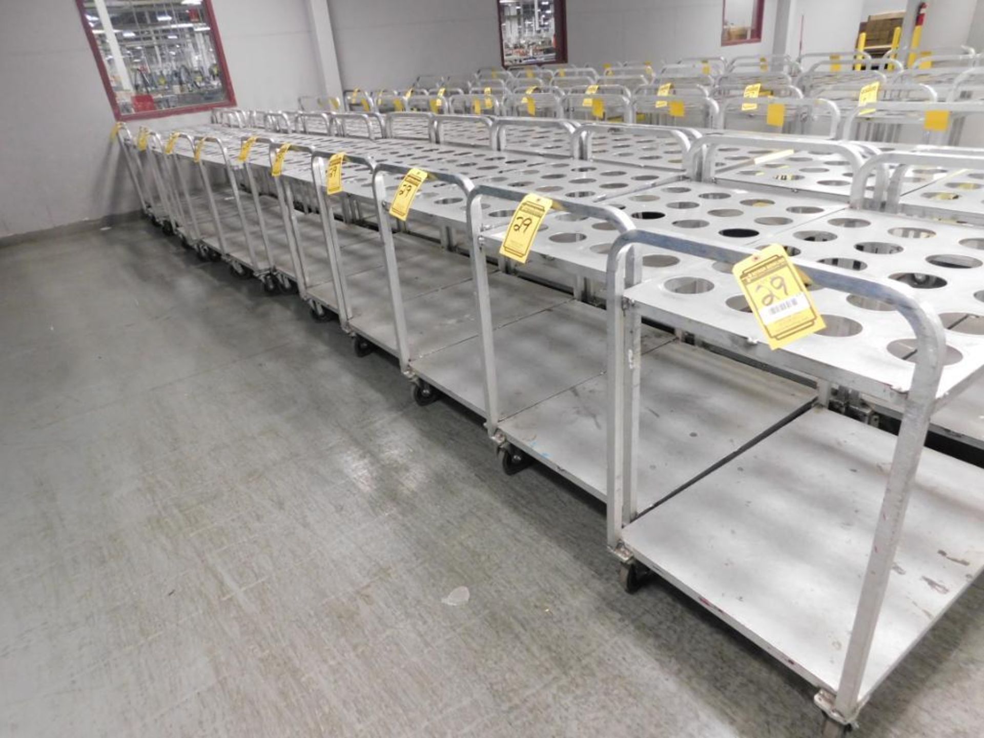 (12) 2-SHELF ROLLING SHOP CARTS, 24'' X 36''