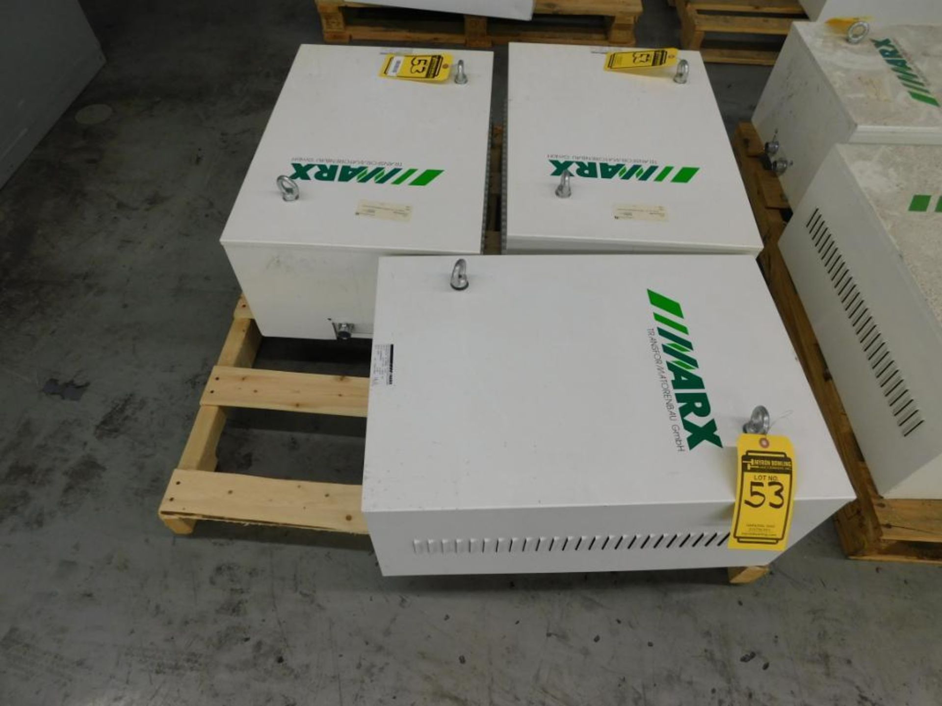 (3) MARX 55 KVA TRANSFORMERS, 3-PH, 3X440/460/480 PRIMARY VOLTS, 3X400 SECONDARY VOLTS - Image 2 of 2