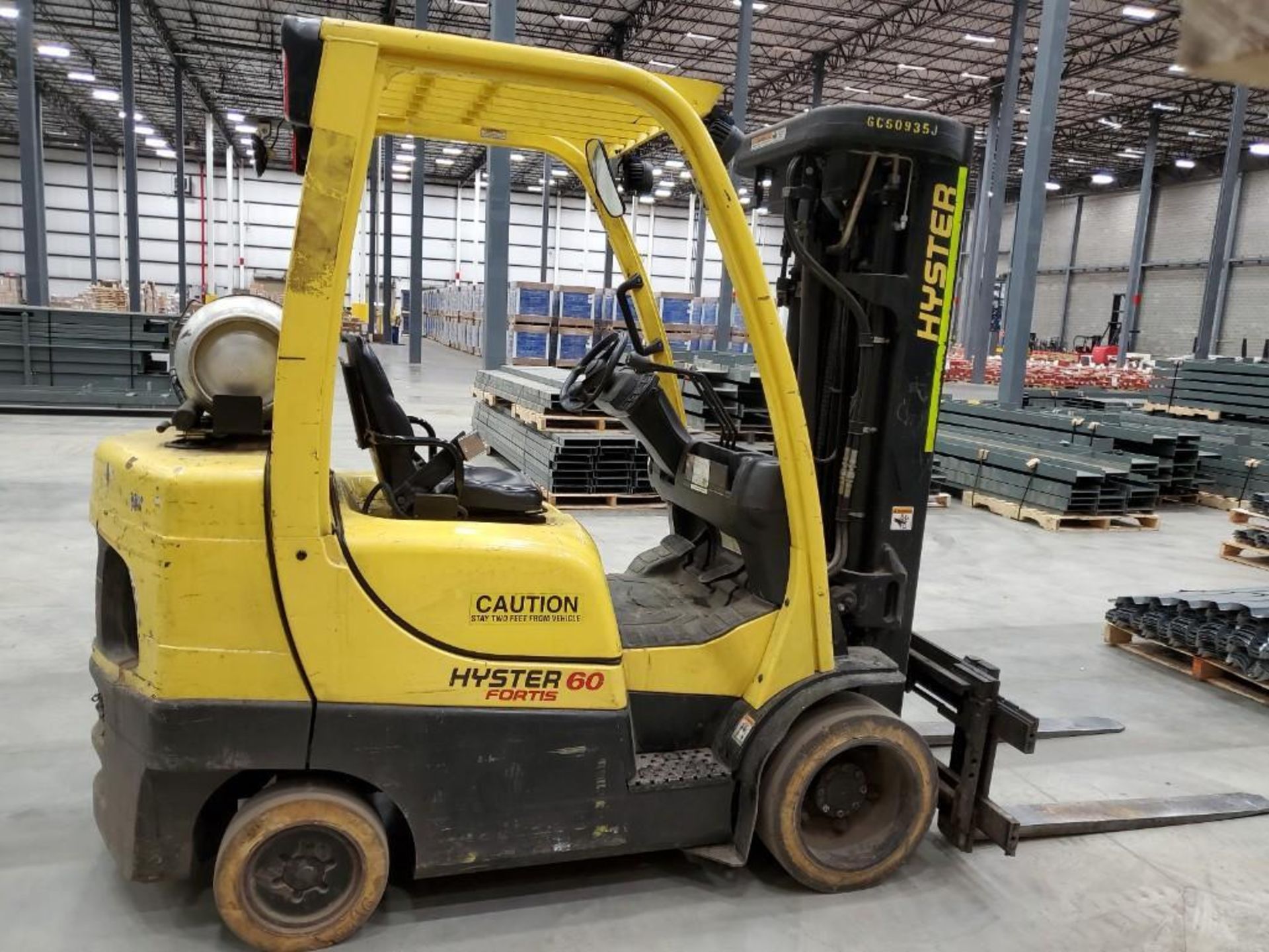 2011 HYSTER 60 FORTIS 6,000 LB. FORKLIFT, MODEL S60FT, SN F187V18935J, 10,055 HOURS, 240" LIFT - Image 7 of 13