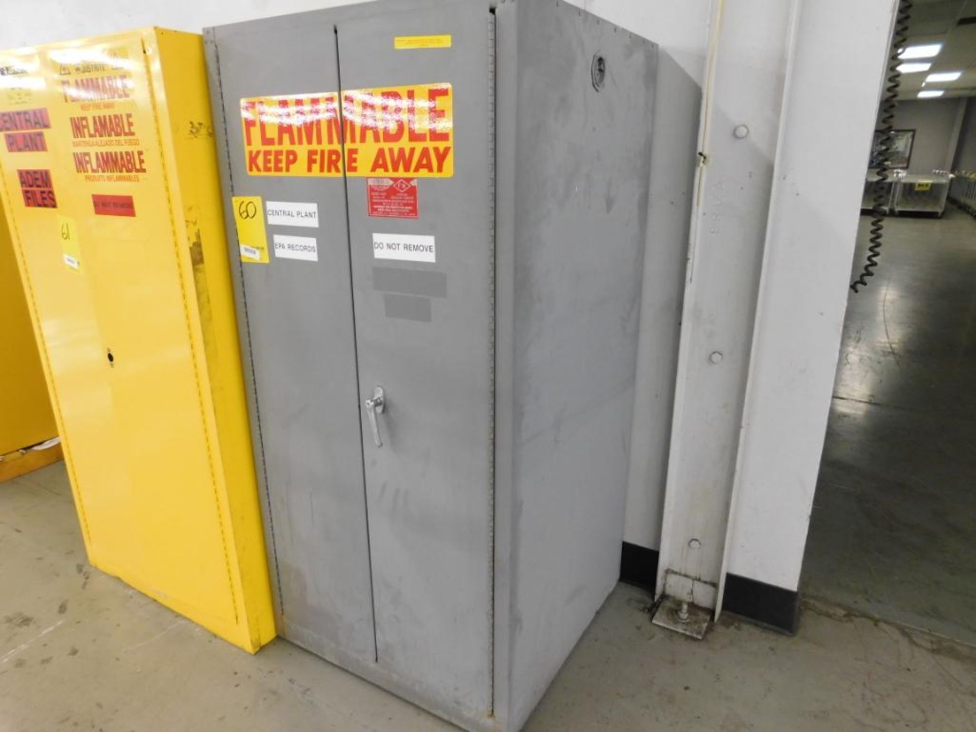 EAGLE FLAMMABLE LIQUIDS STORAGE CABINET, 65 1/2''T X 31 1/2''W X 31 1/2''D - Image 2 of 2