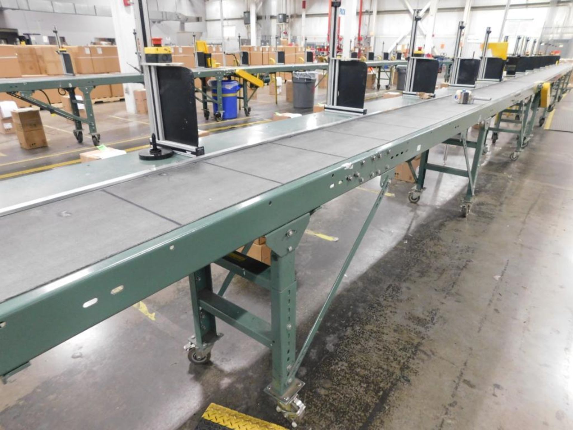 (2) BELT CONVEYORS, 14'' X 36' & 14'' X 26', W/ LEESON SPEEDMASTER CONTROLS - Image 3 of 4