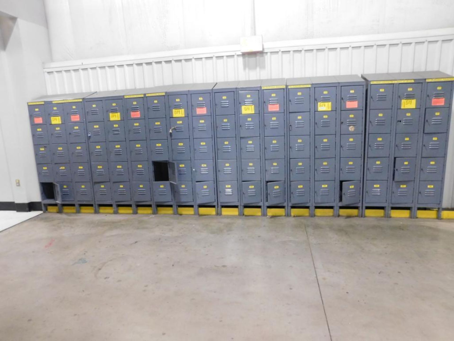 (8) 15-DOOR LOCKERS, (1) 18-DOOR LOCKER