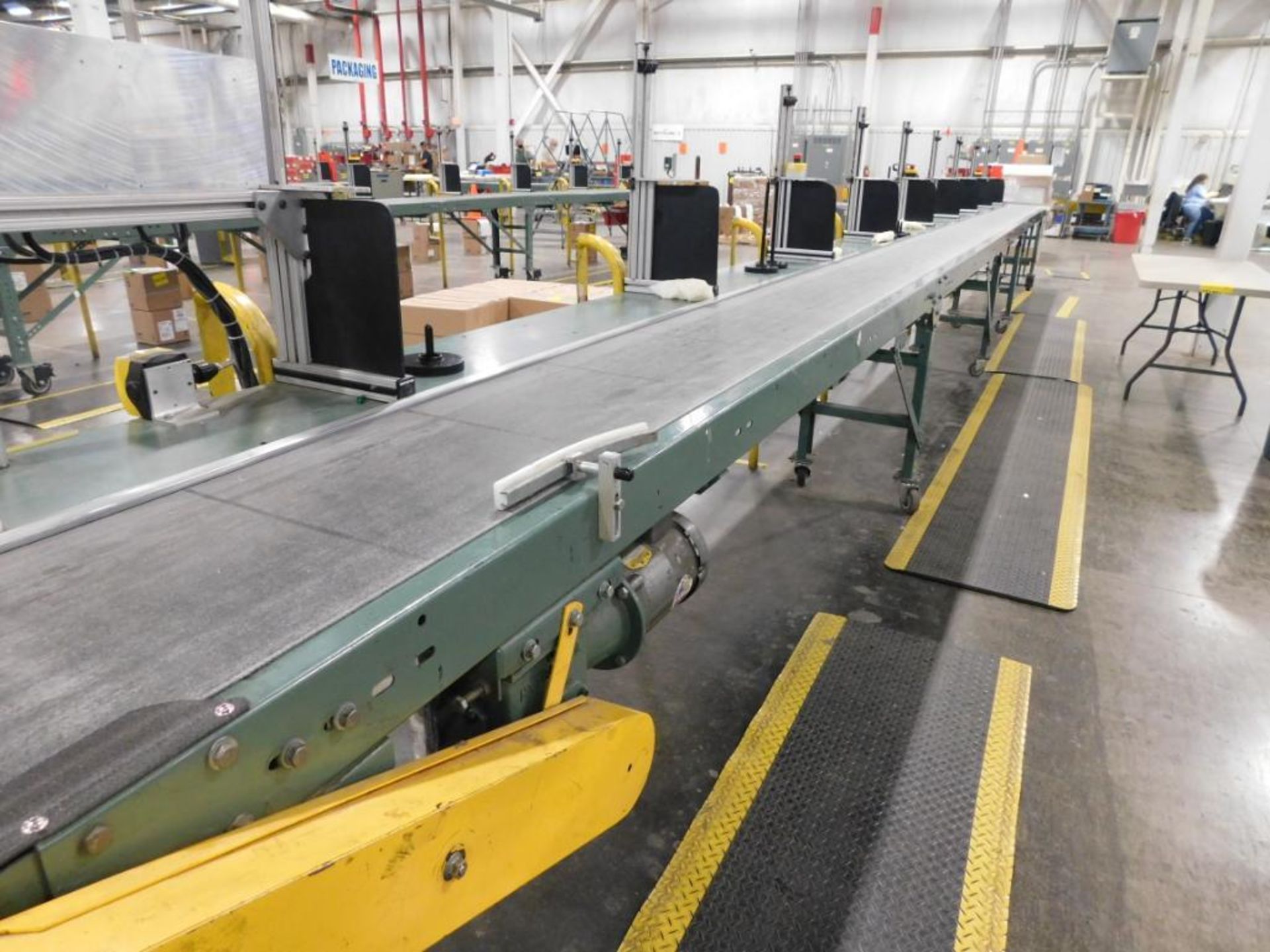 (2) BELT CONVEYORS: 14'' X 26' & 14'' X 36', W/ LEESON SPEEDMASTER DRIVES - Image 2 of 4