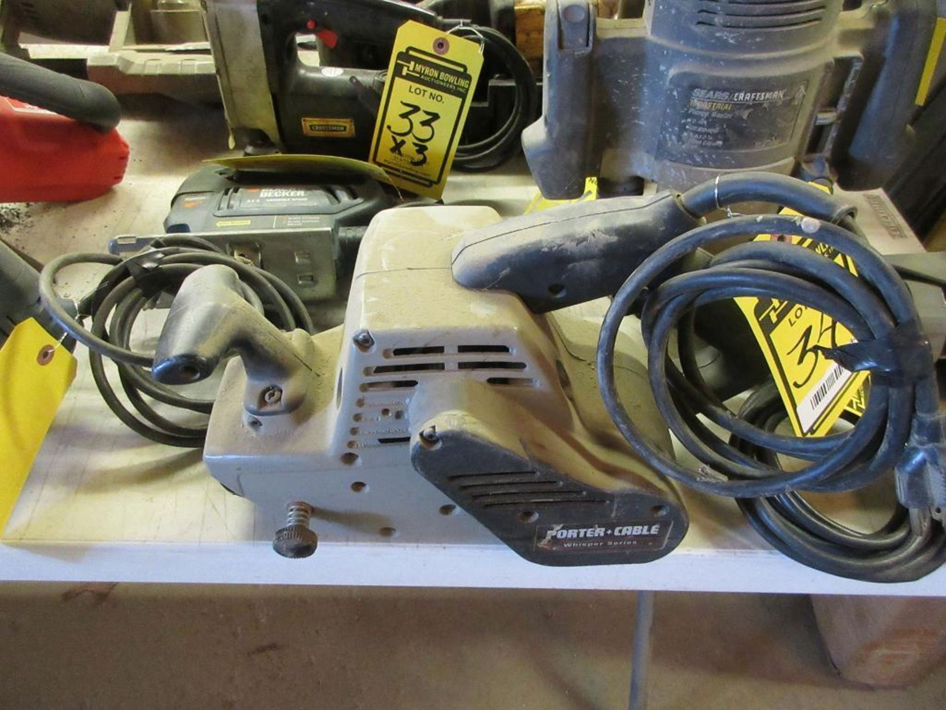 PORTER-CABLE 361 BELT SANDER, 120 V.