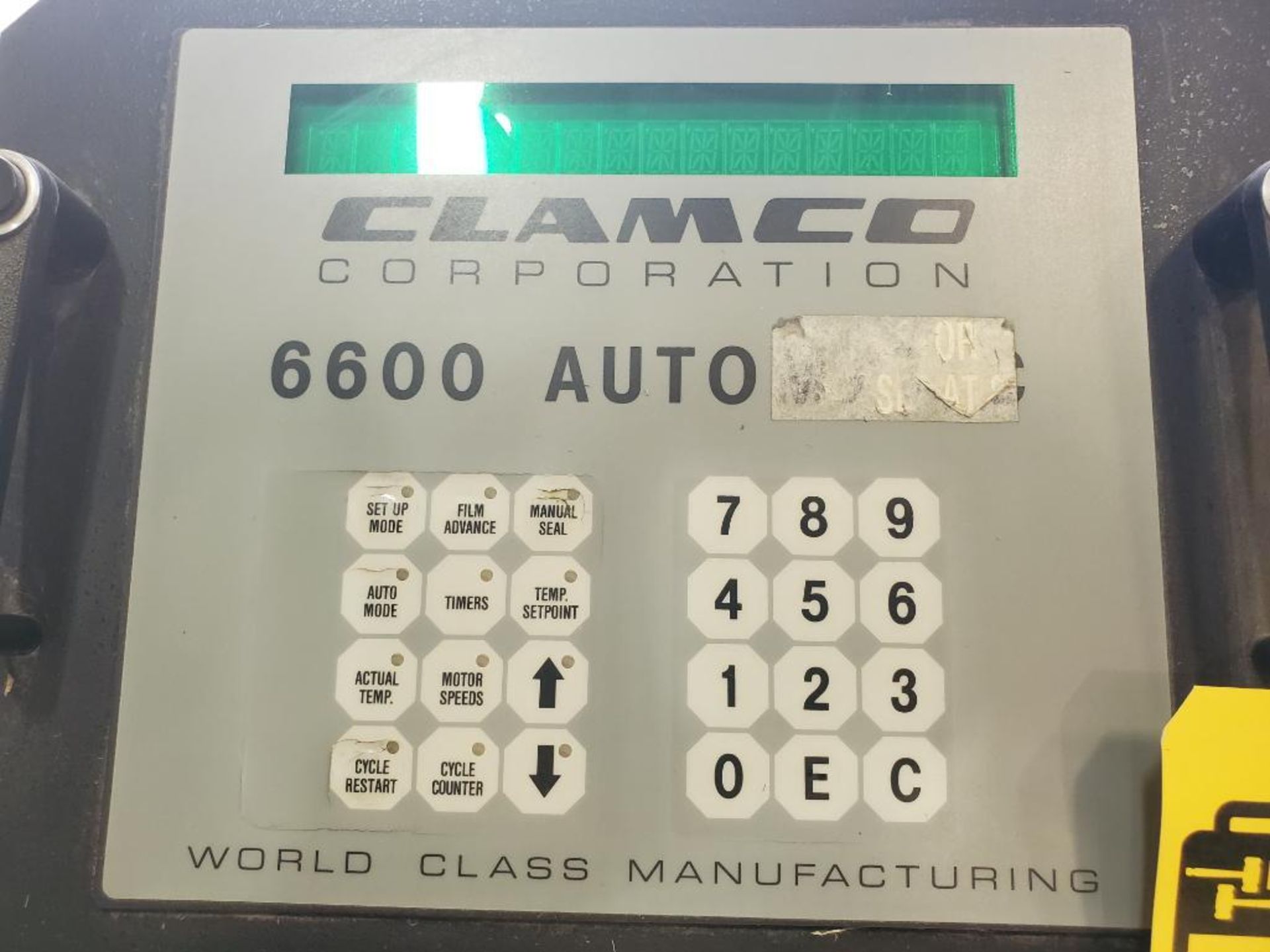 CLAMCO WRAPPING AND SEALING MACHINE; MODEL 6600, S/N 66058, SINGLE PHASE, 20-AMPS, 60-CYCLE *** - Image 2 of 5