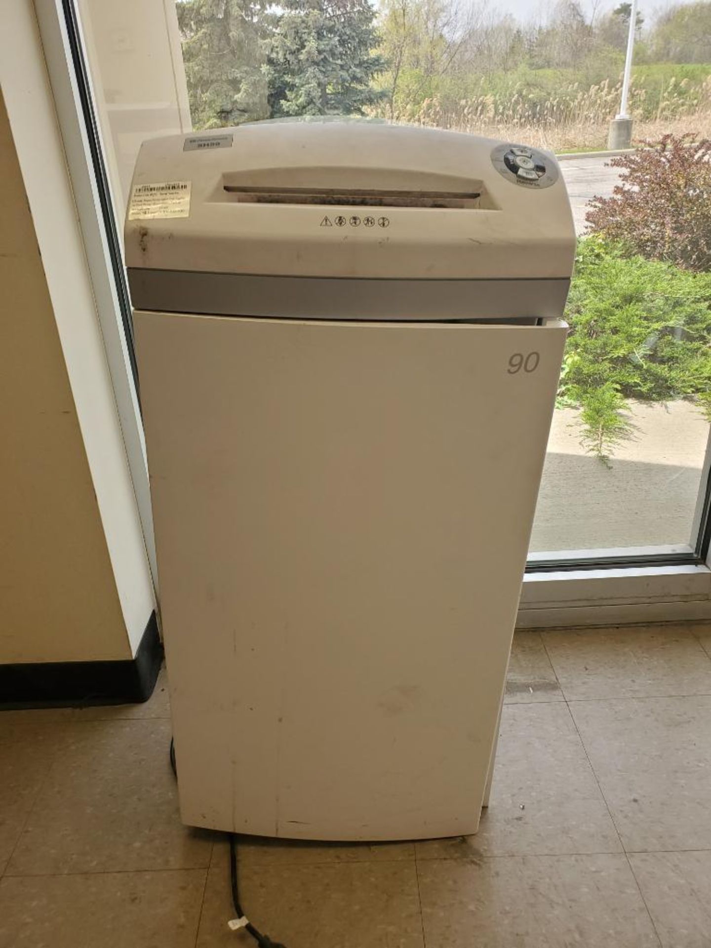 PITNEY BOWES PAPER SHREDDER; MODEL SH59, S/N 1301423 ***LOCATED AT 12850 DARICE PARKWAY,