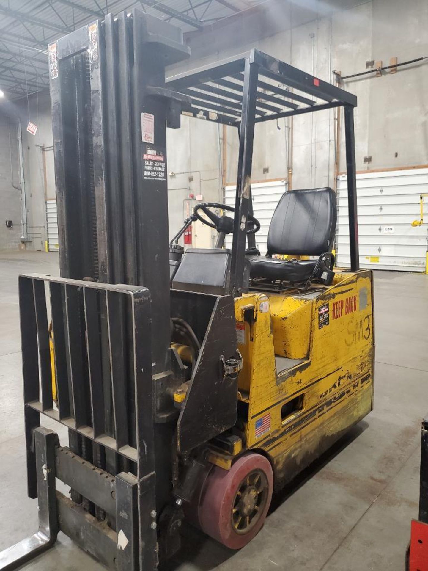 DREXEL 3,000 LB. CAPACITY FORKLIFT; MODEL SLT30, S/N 919676-264, 21.5' MAX. LIFT HEIGHT, SWING - Image 4 of 7