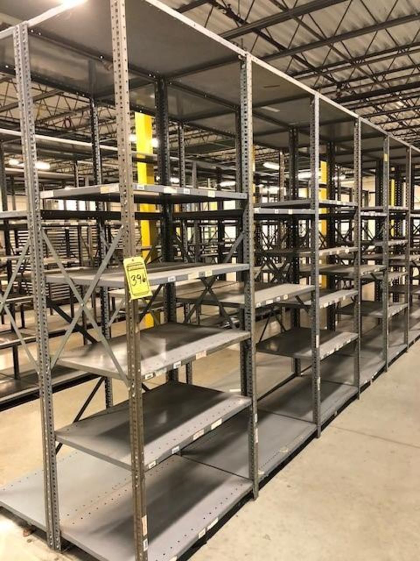 (28) SECTIONS OF METAL SHELVING ***LOCATED AT 13000 DARICE PARKWAY, STRONGSVILLE, OH**