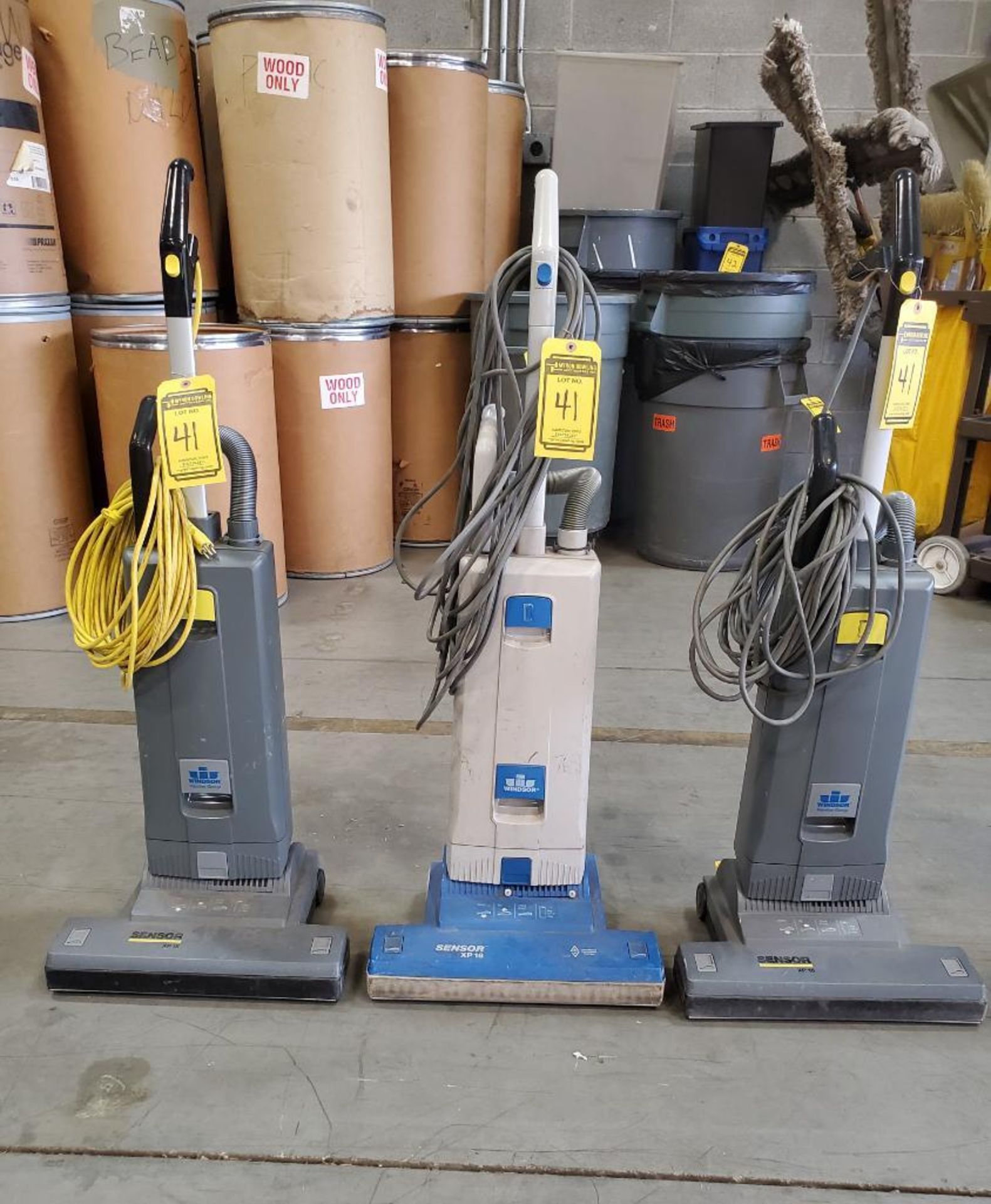 (3) WINDSOR SENSOR XP 18 VACUUM CLEANERS ***LOCATED AT 12850 DARICE PARKWAY, STRONGSVILLE, OH***