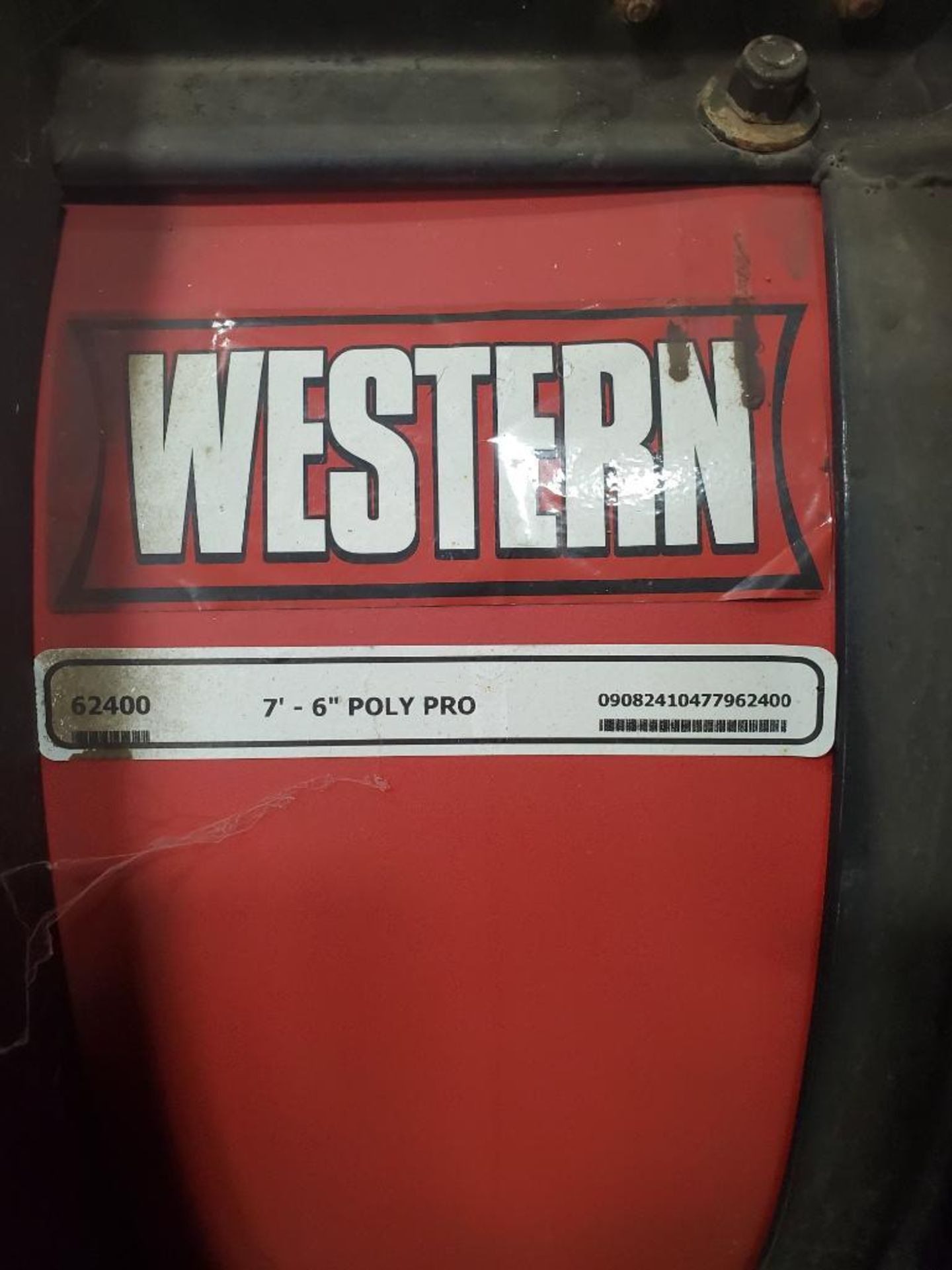 WESTERN ULTRA-MOUNT SYSTEM PLOW; 7' 6'' POLY PRO, S/N 09082410477962400, WITH LIGHT KIT ***LOCATED - Image 3 of 3