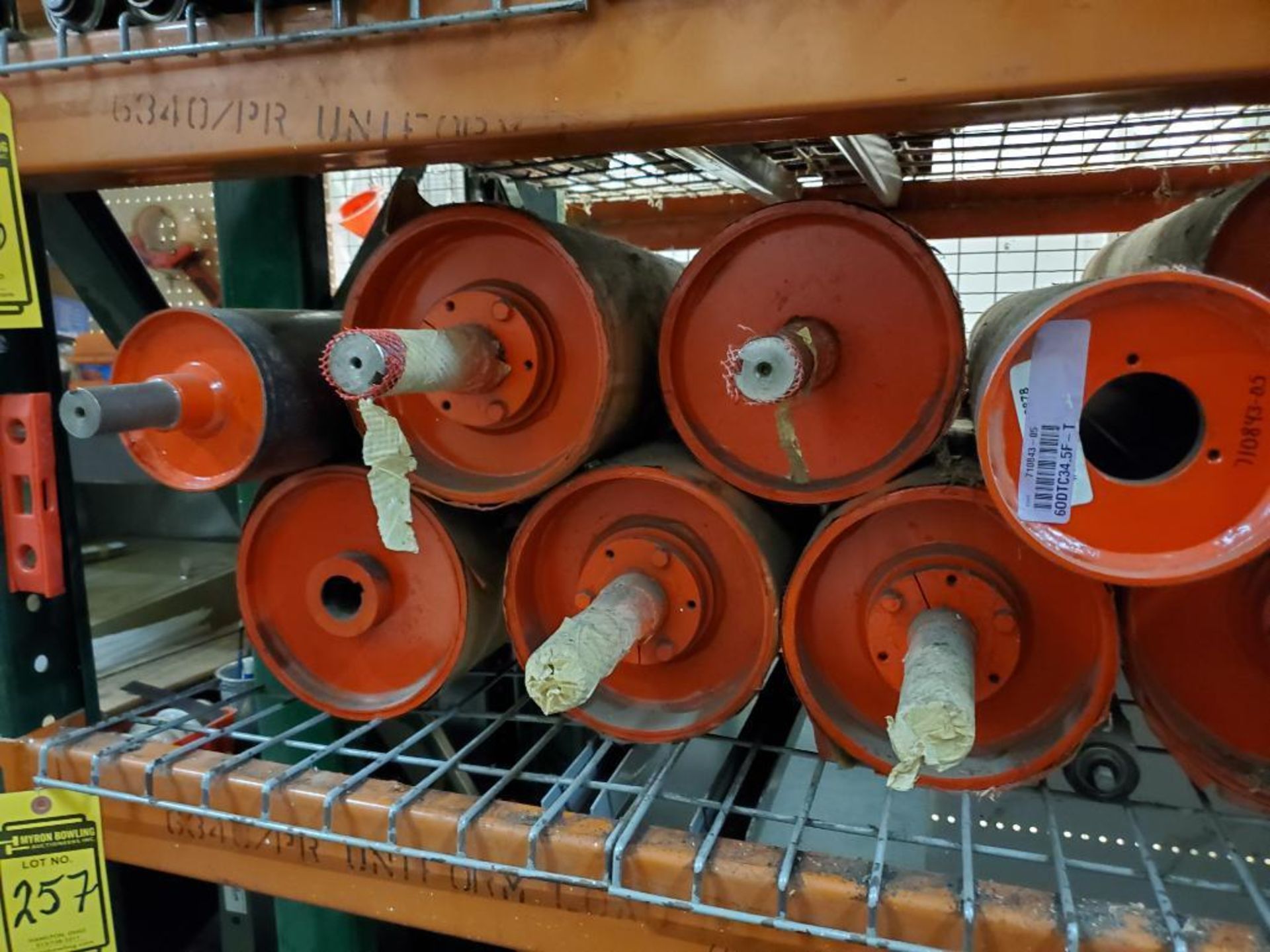 LOT OF ASSORTED SIZE CROWN PULLEYS WITH SHAFTS ***LOCATED AT 13000 DARICE PARKWAY, STRONGSVILLE,