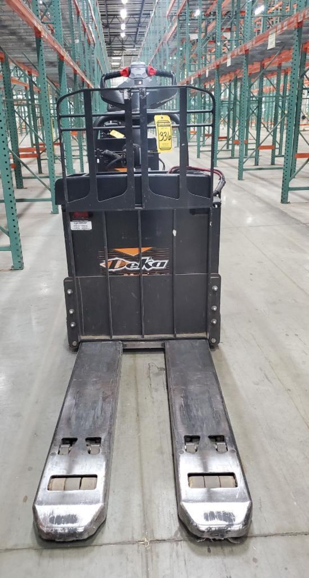 2013 RAYMOND 6,000 LB. CAPACITY ELECTRIC PALLET TRUCK; MODEL 8410, S/N 841-13-17109, WITH IWAREHOUSE - Image 2 of 8