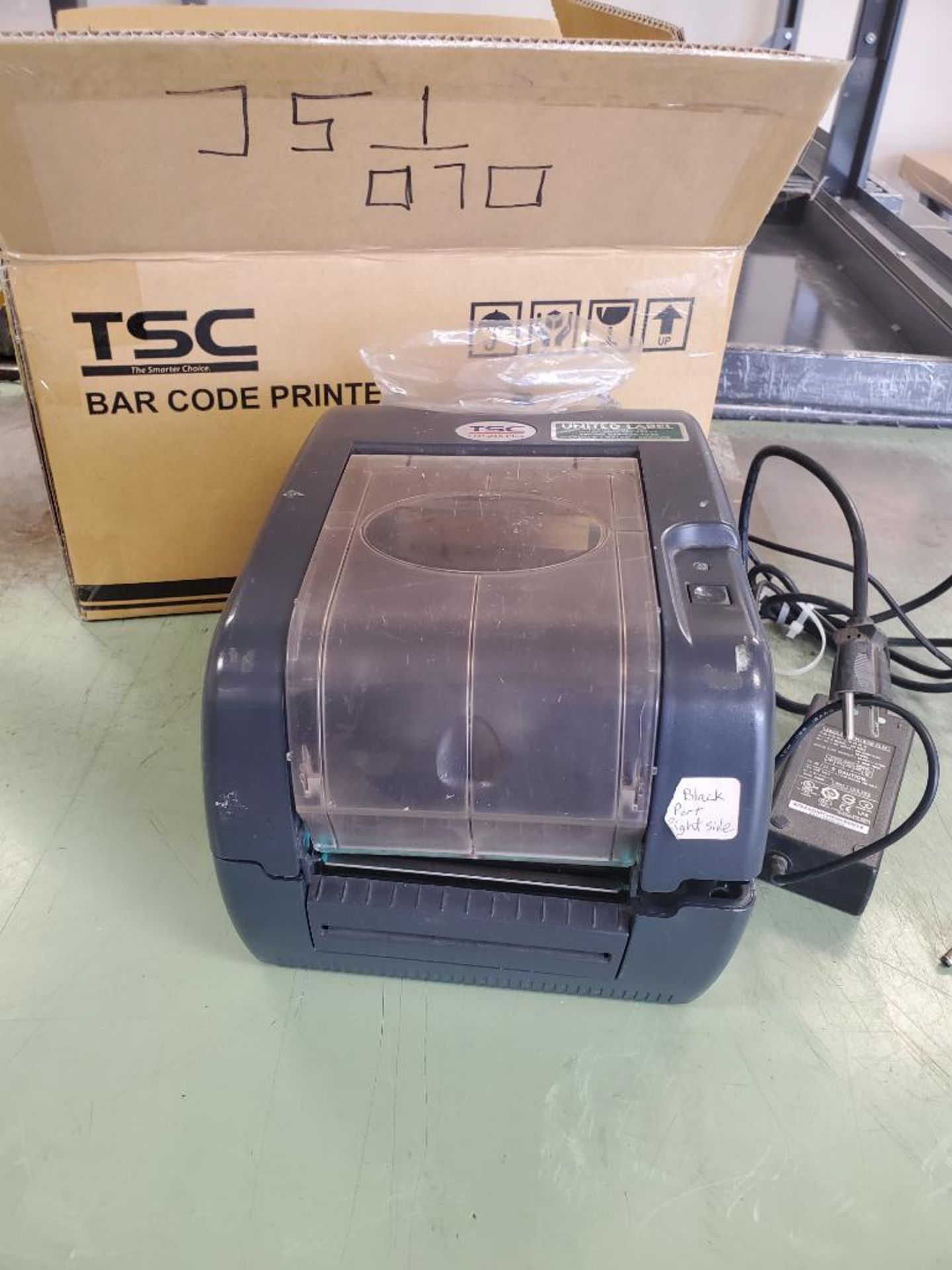 UNITED LABEL MAKER TSC; MODEL TTP-245 PLUS, S/N T458170209 ***LOCATED AT 12850 DARICE PARKWAY,