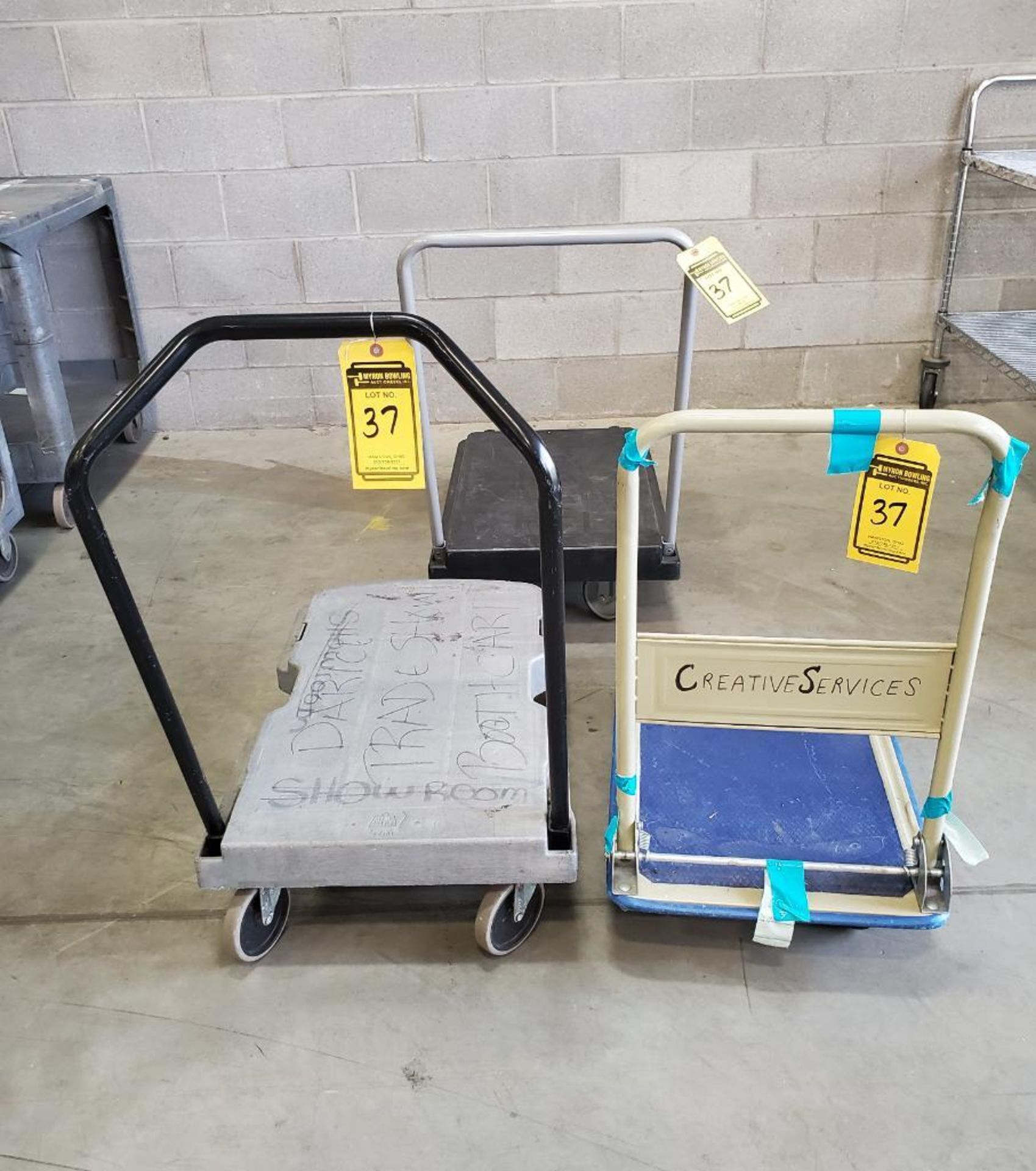 (3) PLASTIC ROLLING MATERIAL CARTS ***LOCATED AT 12850 DARICE PARKWAY, STRONGSVILLE, OH***