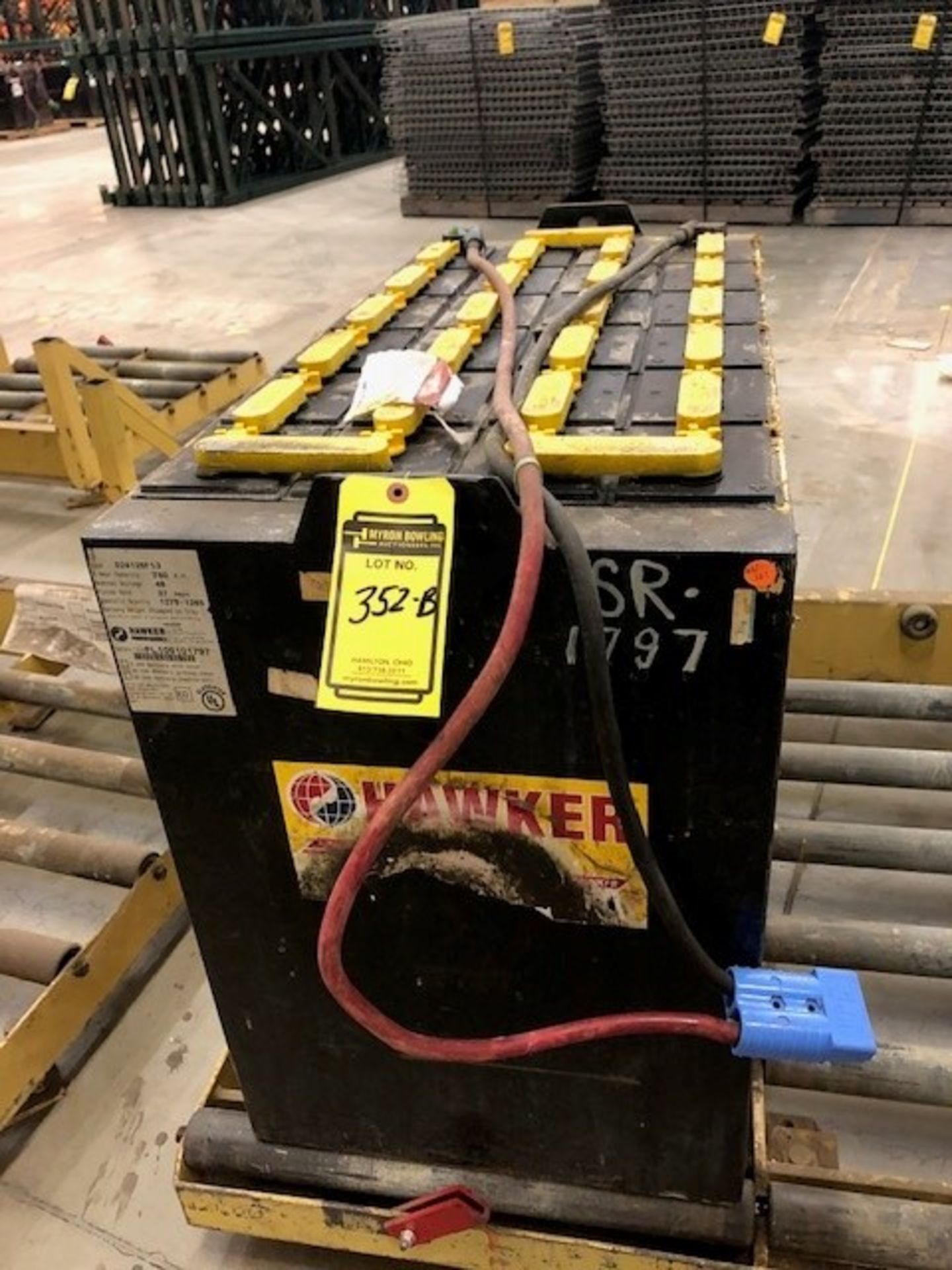 HAWKER POWER SOURCE BATTERY, 48 V., 2,882 LBS. ***LOCATED AT 13000 DARICE PARKWAY, STRONGSVILLE,