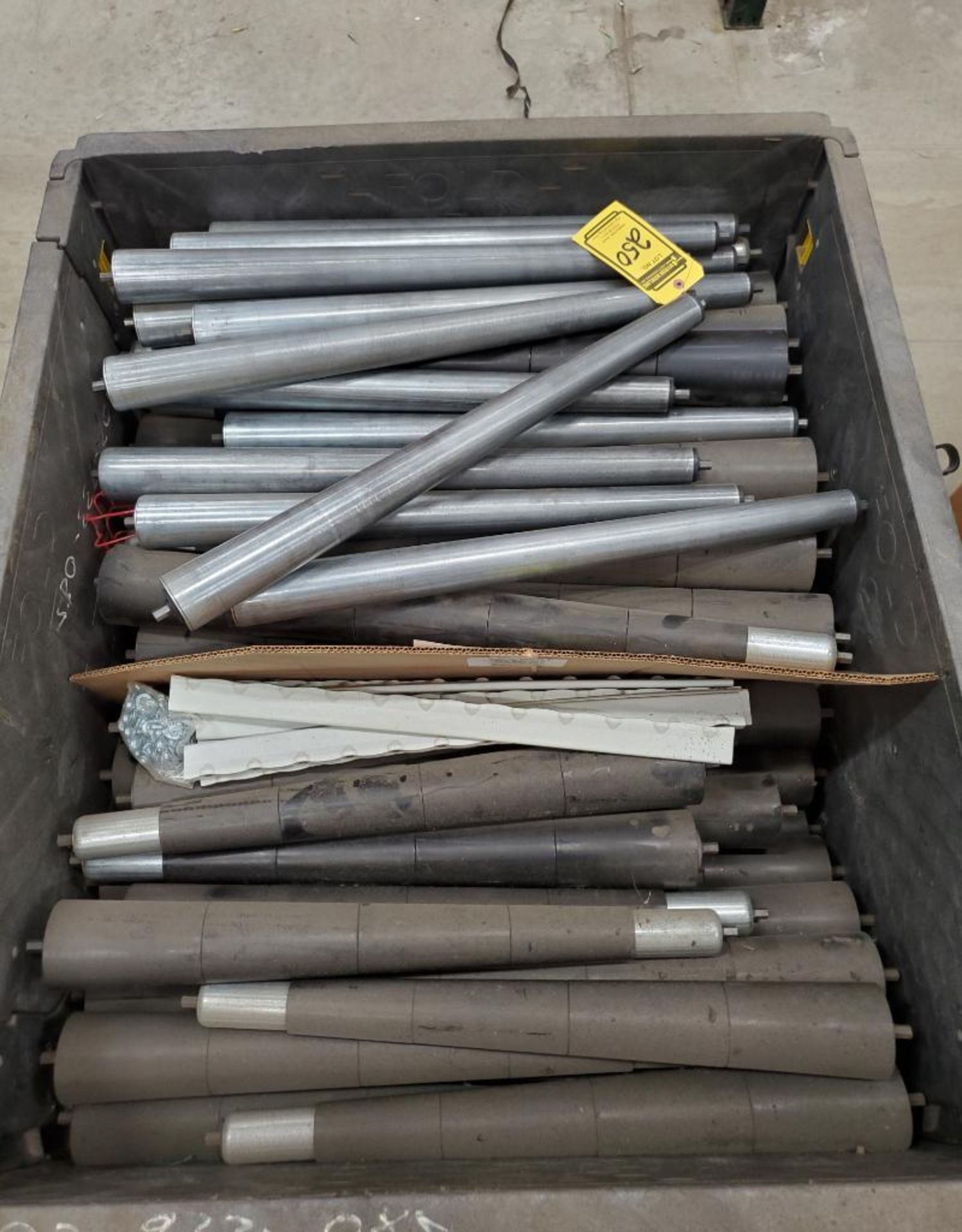 CRATE OF ASSORTED SIZE CONVEYOR ROLLERS ***LOCATED AT 13000 DARICE PARKWAY, STRONGSVILLE, OH**