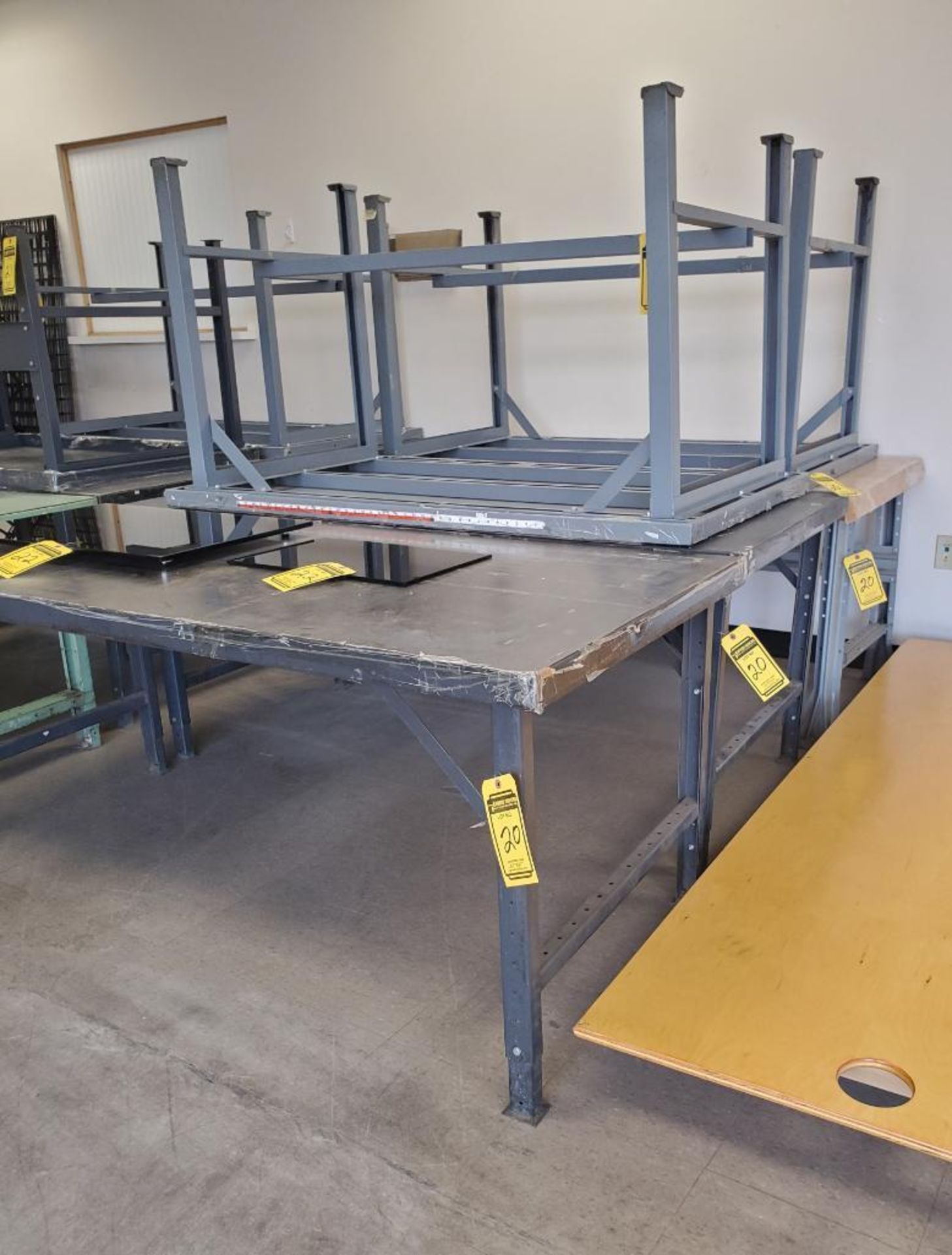 (5) METAL TABLES ***LOCATED AT 12850 DARICE PARKWAY, STRONGSVILLE, OH***