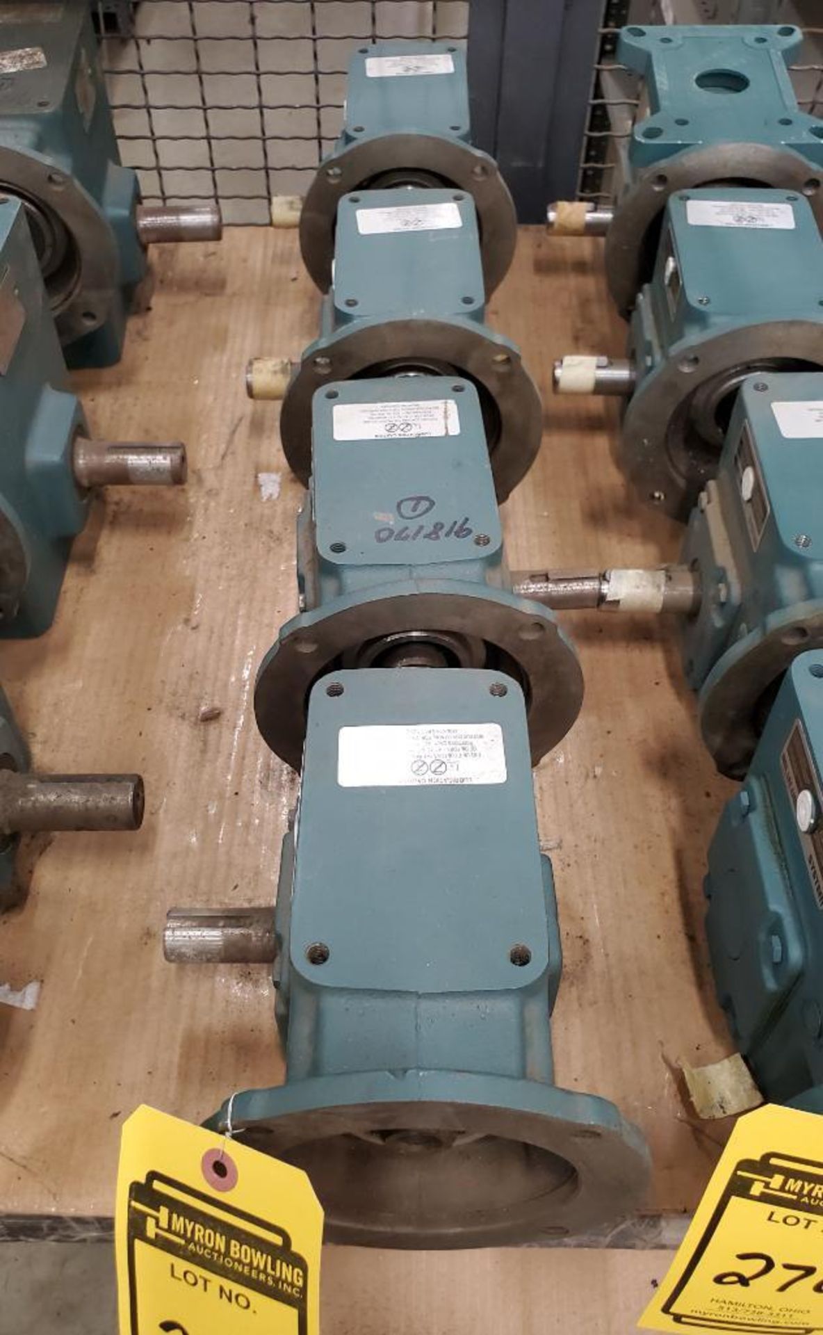 (3) BALDOR ELECTRIC TIGEAR-2 REDUCER; MAX INPUT HP 0.75, OUTPUT TORQUE 599, 1,750 RPM ***LOCATED