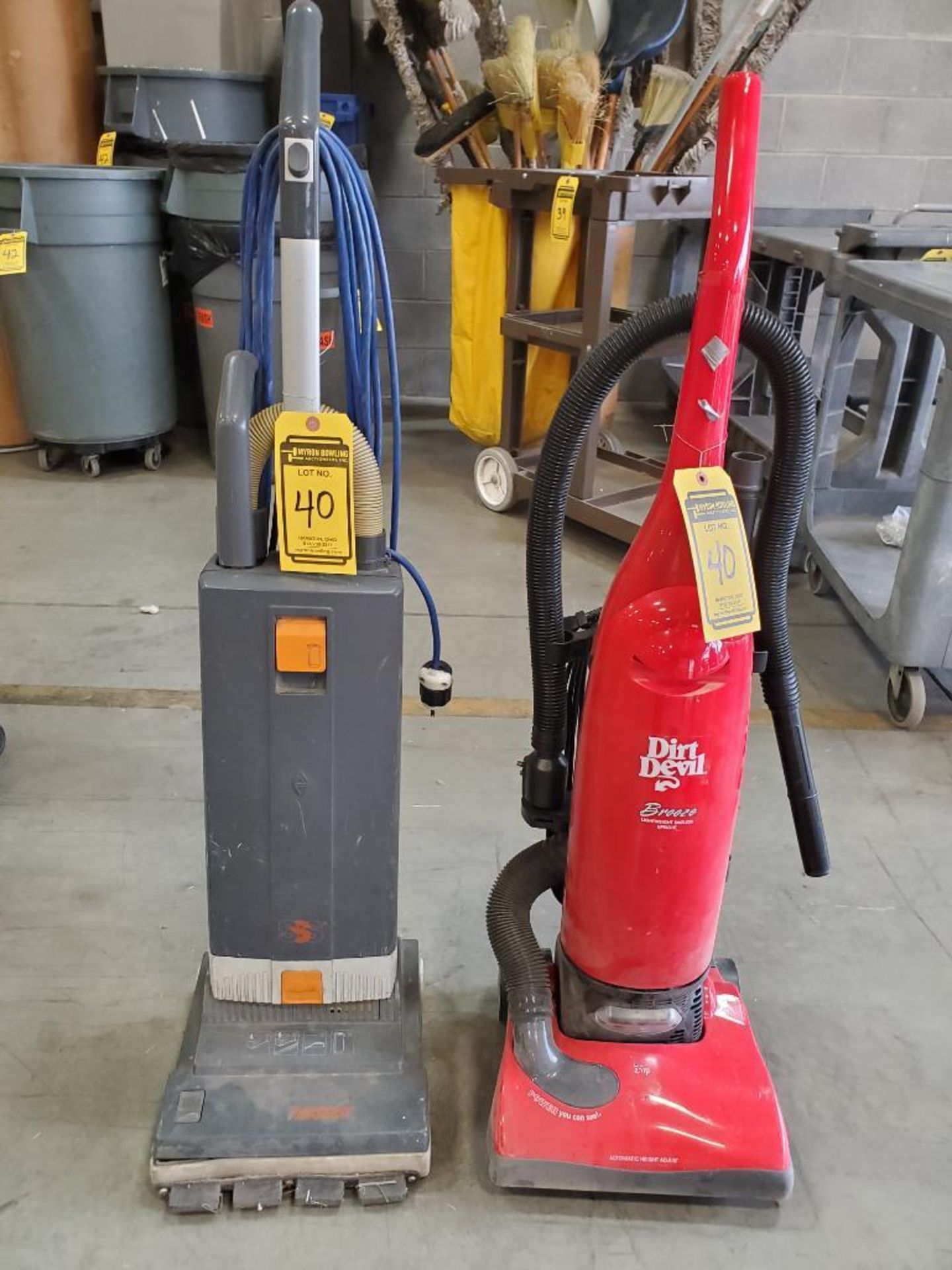 DIRT DEVIL BREEZE VACUUM CLEANER & PROSENSE VACUUM CLEANER ***LOCATED AT 12850 DARICE PARKWAY,