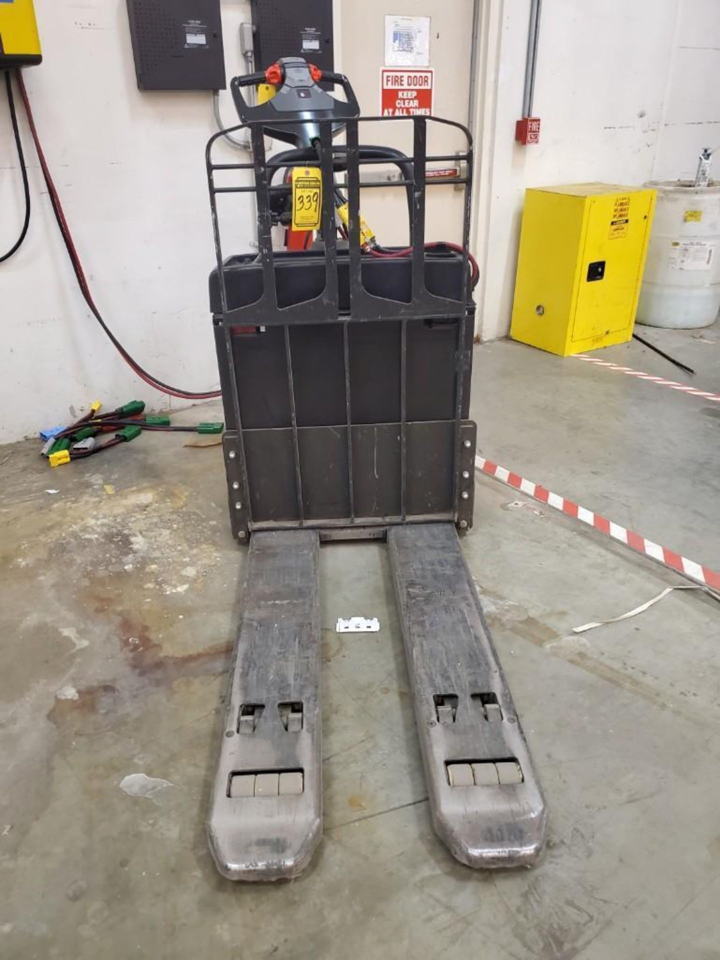 2012 RAYMOND 6,000 LB. CAPACITY ELECTRIC PALLET TRUCK; MODEL 8410, S/N 841-12-12011, WITH IWAREHOUSE