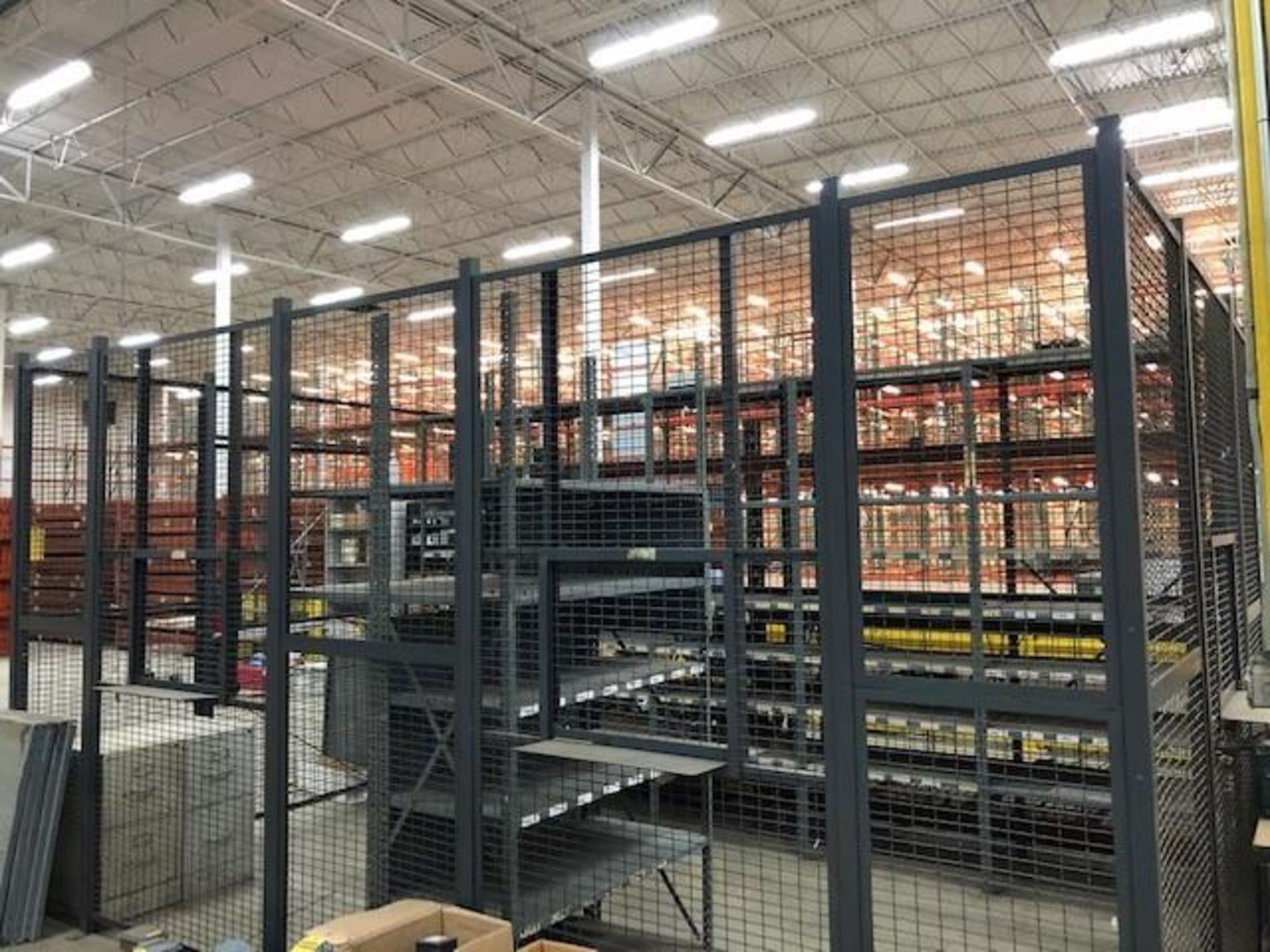 WIRE CRAFTERS MAINTENANCE CAGE 16' X 10' W/ 1 ENTRY DOOR AND 3 WINDOWS ***LOCATED AT 13000 DARICE