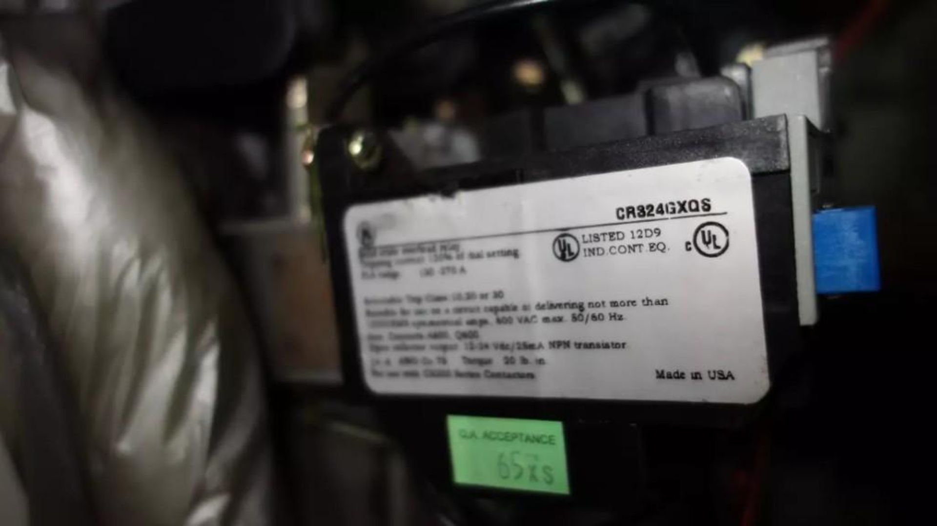 GE CR306GXQ004BJH NEMA SIZE 5 MOTOR STARTER - Image 3 of 4