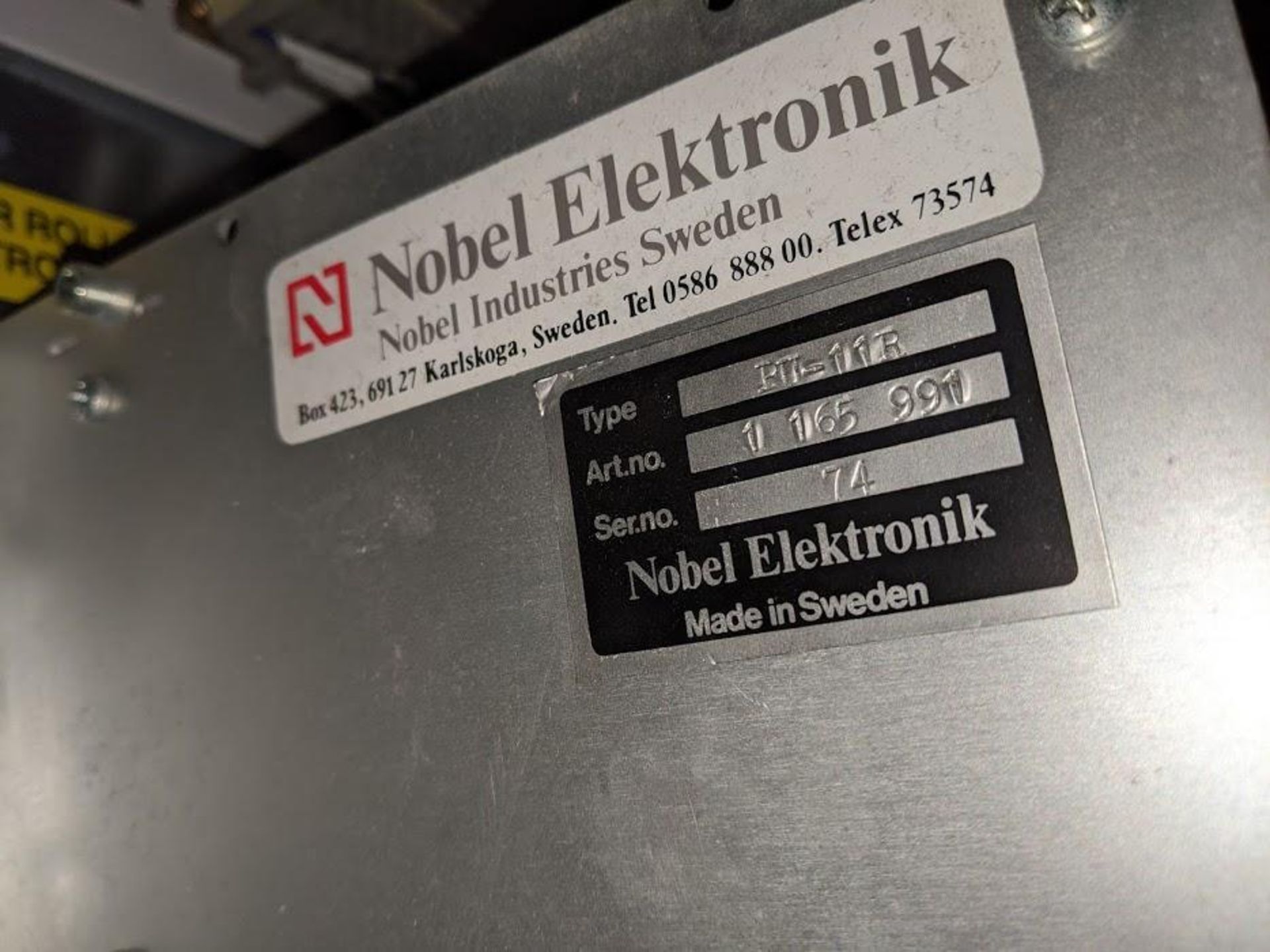 NOBEL ELEKTRONIK PU-11R CARDFILE - Image 2 of 3