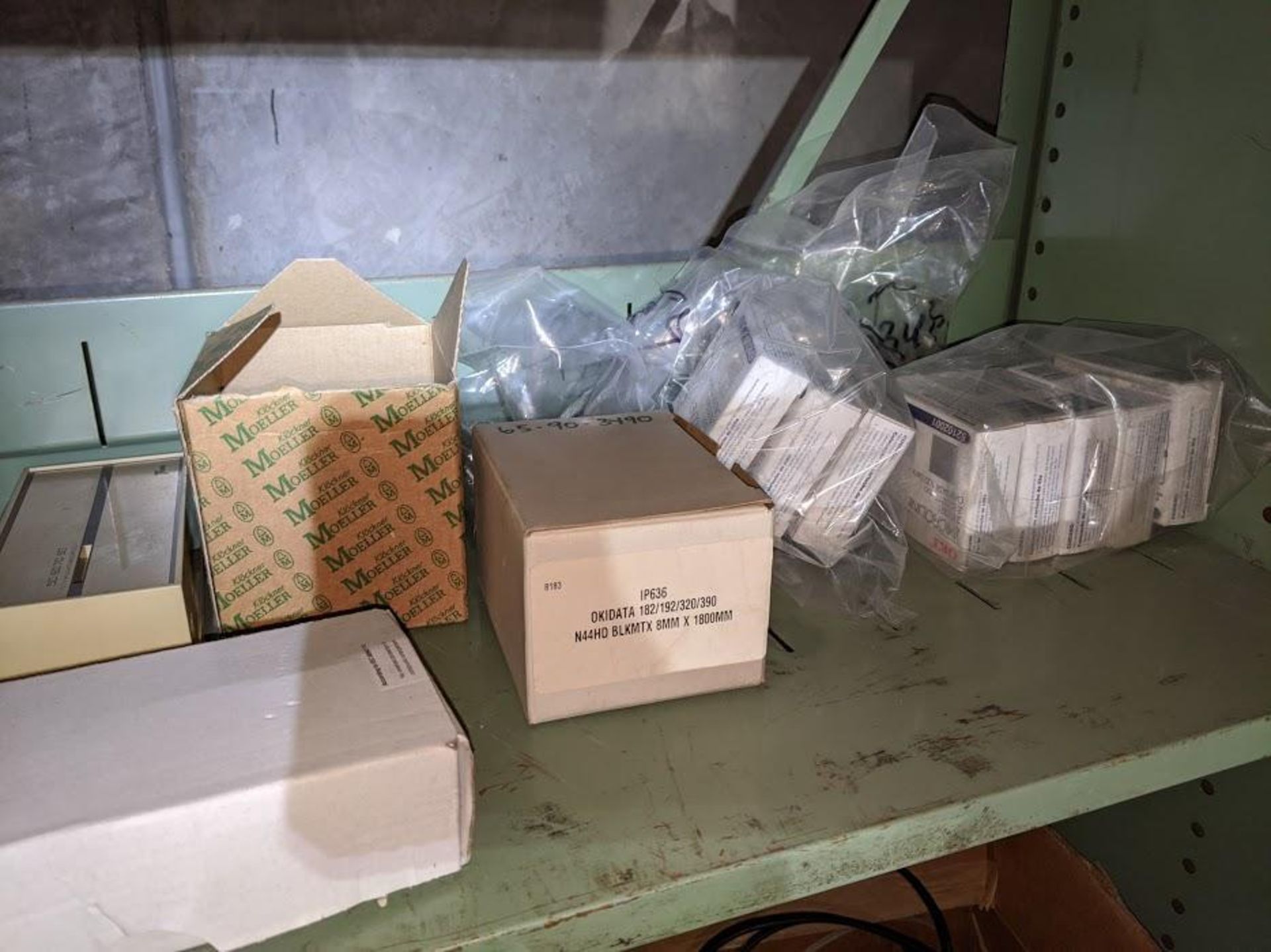 FACILITY SPARE PARTS CABINET WITH CONTENTS AND GREEN SHELF CONTENTS - Image 15 of 16