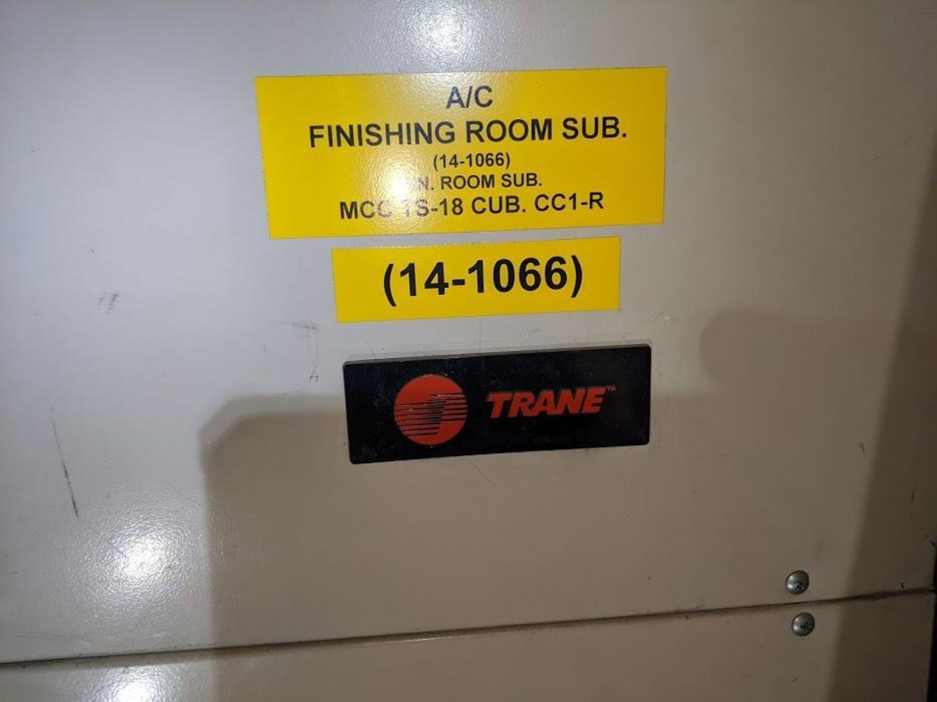 TRANE AIR HANDLER W MOTOR CONTROL SAFETY SWITCH - Image 2 of 5