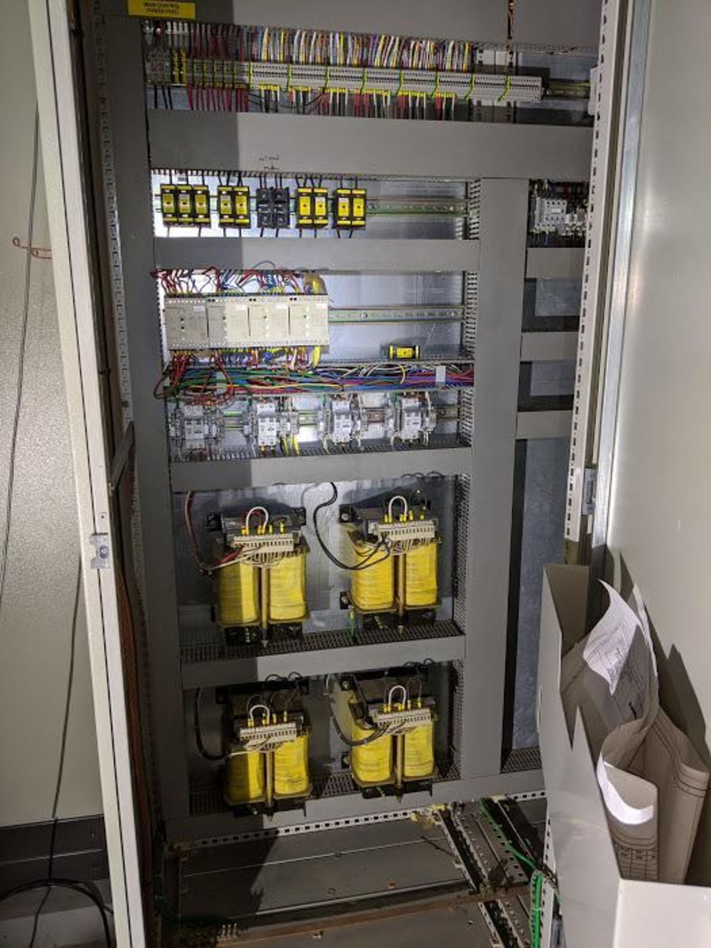 5 SECTIONS OF VOITH SULZER CONTROL CABINETS